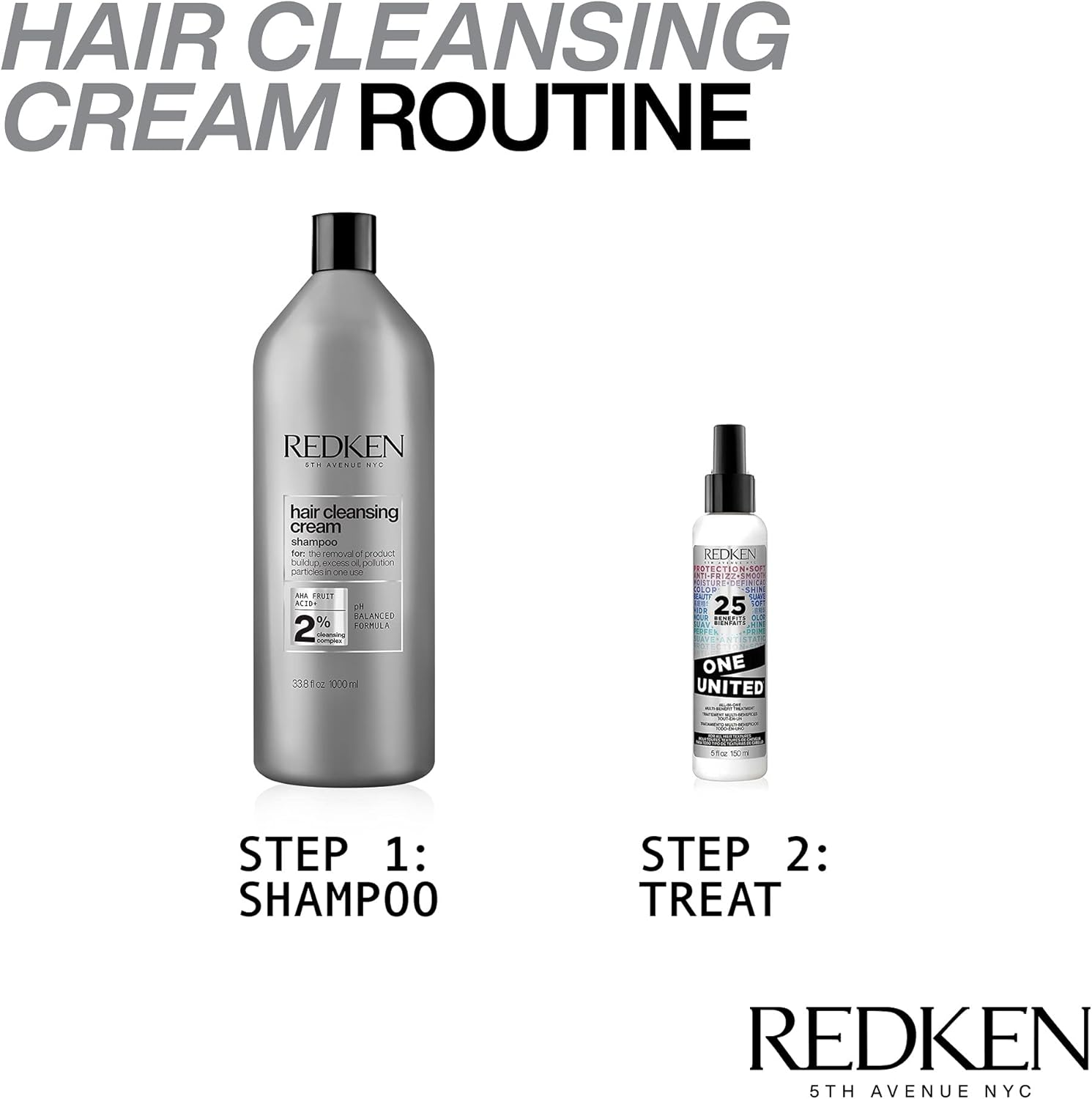 Redken Hair Cleansing Cream Clarifying Shampoo 1 Litre 1L Removes Buildup image number 5