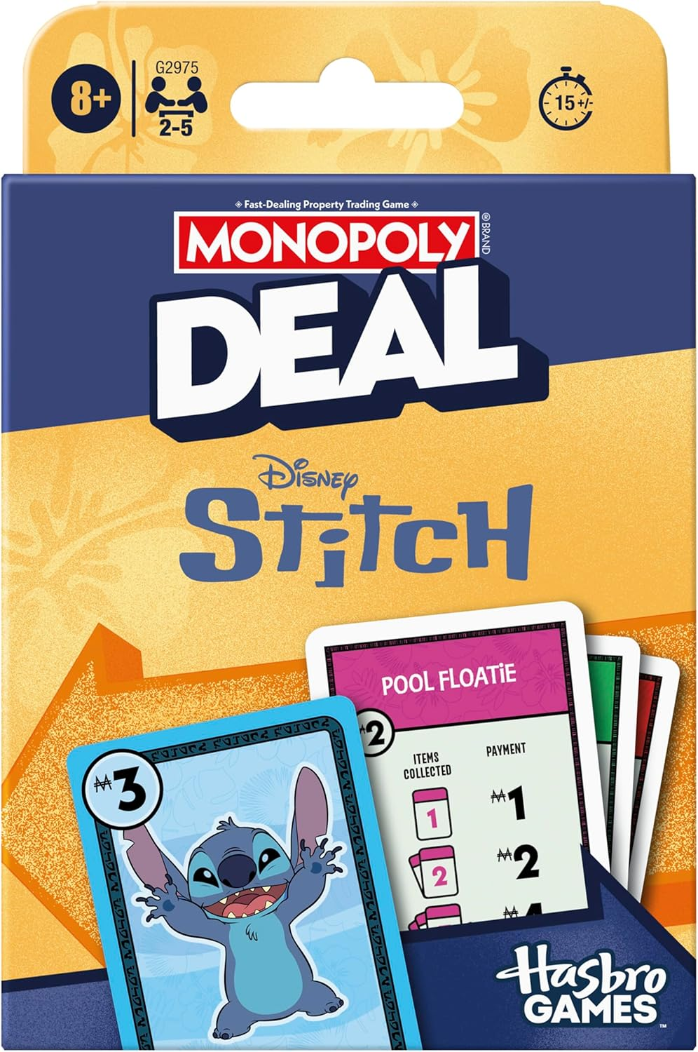 Monopoly Deal: Disney Stitch Edition Card Game | Based on Disney&rsquo;S Lilo & Stitch | Officially Licensed Disney Kids Games | Ages 8+| 2-5 Players image number 6