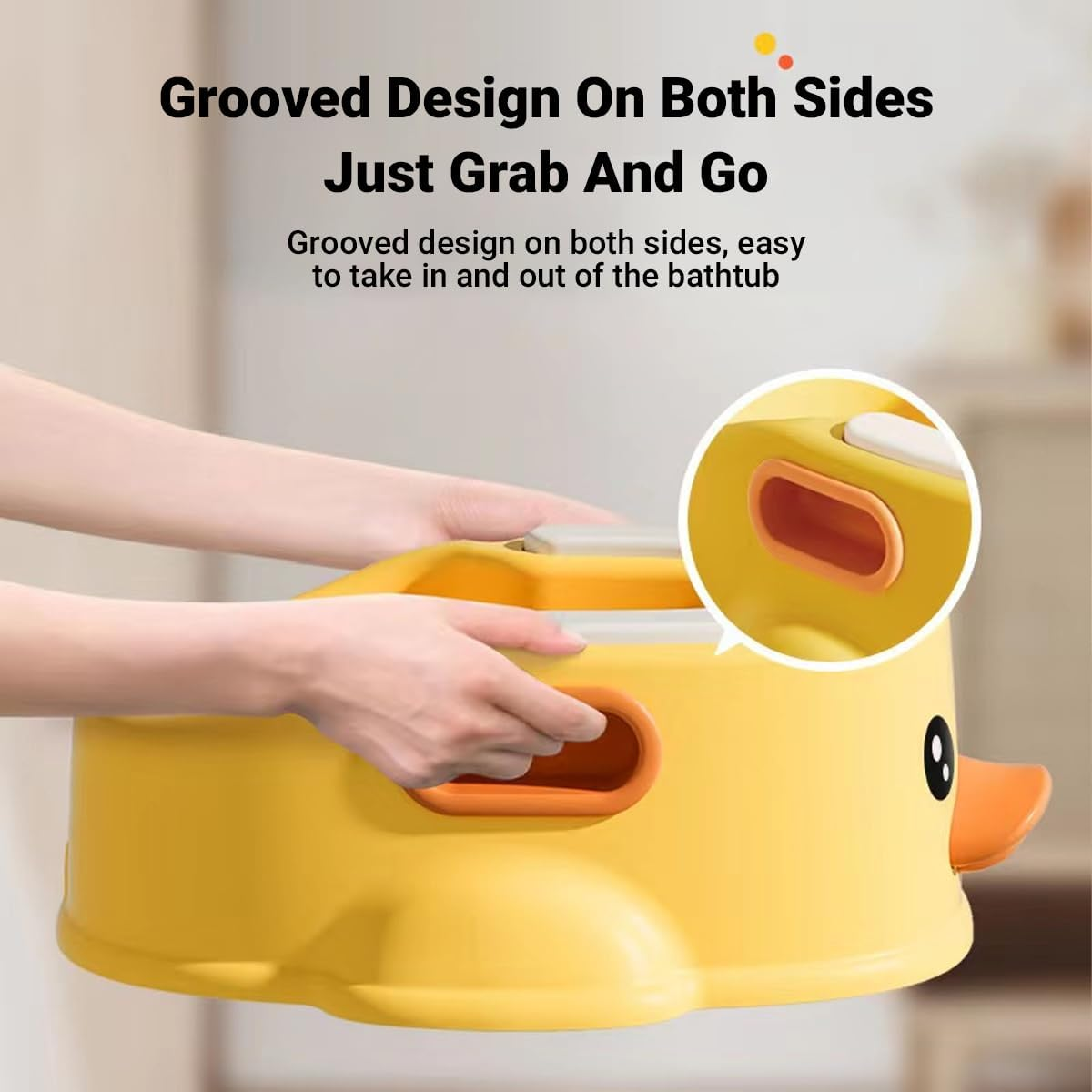 AIMALL Pet Bath Basin, Duck-Themed Cat and Dog Bathing Tub, Non-Slip Sturdy Design, Easy to Clean, Dimensions: 17.3In Length X 12.4In Width X 6.2In Height