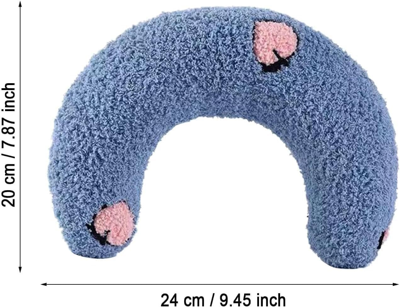Calming Pillow for Pet, Pet U Shape Calming Pillow Pet Neck Pillow Dog Calming Pillow for Small Dogs Cats, Ultra Soft Fluffy Pet Calming Toy for Joint Relief Sleeping Improve Machine Washable (Size : image number 2