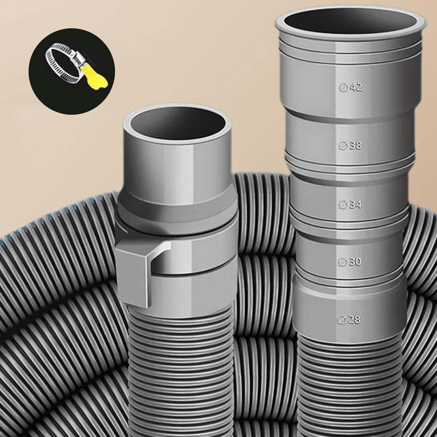 Sewer Hose - Rv Sewage Pipe,Adjustable Foldable Hose Pipe for Travel Vacation Vehicle Camping Holiday Beach Outdoor Repair image number 4