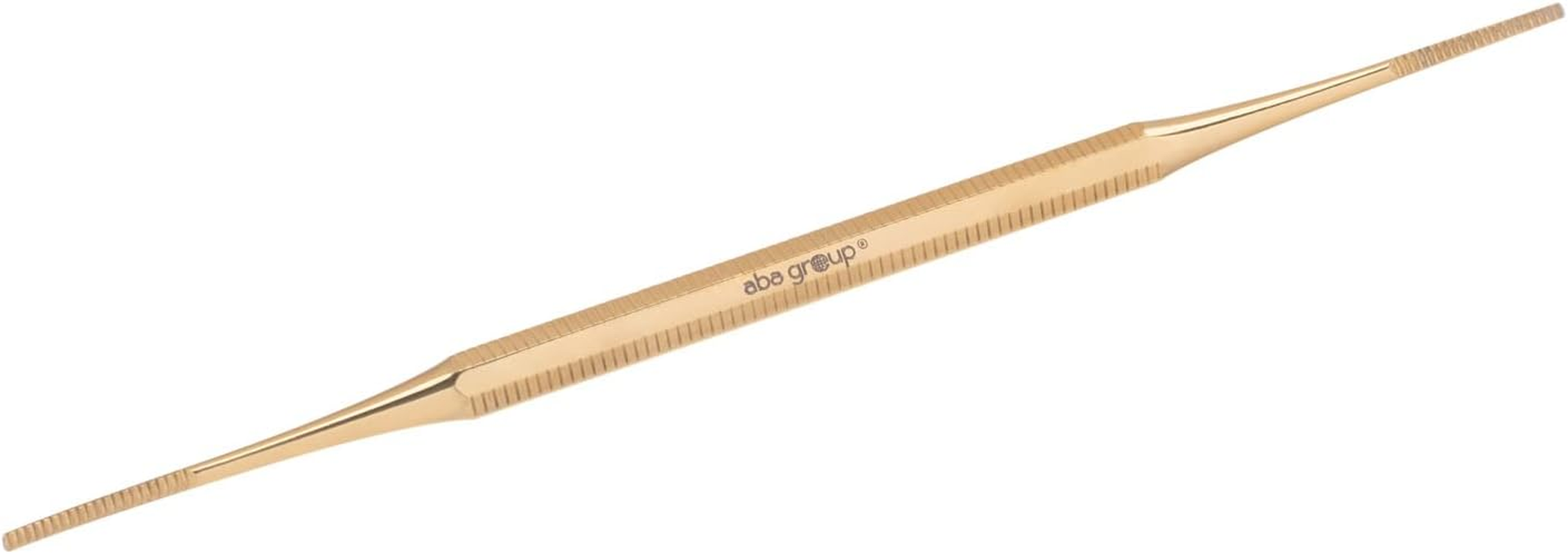 Aba Group - Angle File - Gold 14.5Cm (1289) Nail File Double Sided Angle File Manicure Tools Pedicure Tools image number 1
