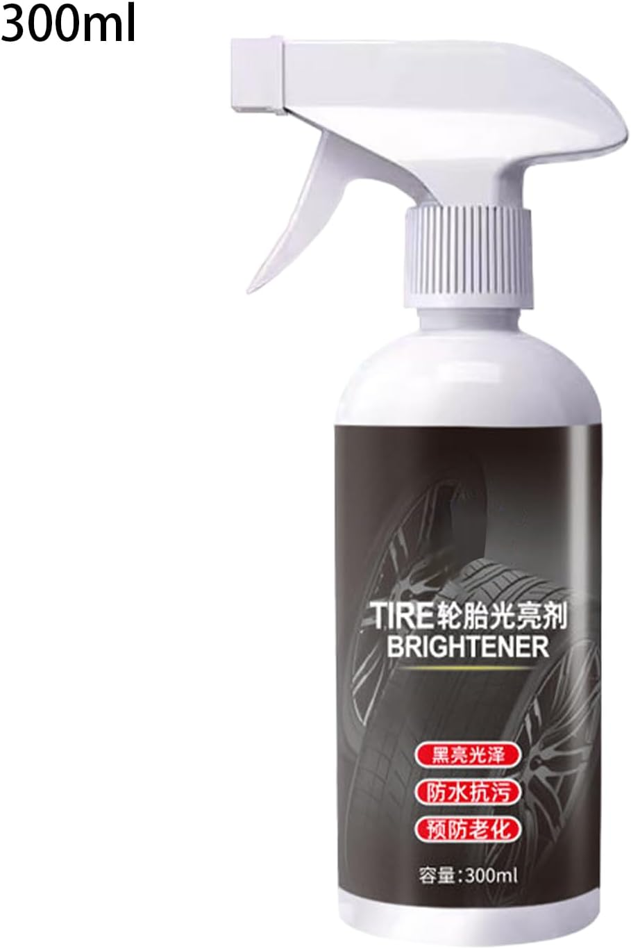 Car Tire Shine Spray,300Ml Black Glossy Restorer | Tyre Shine for Cars,For Coating Detailing Care Long Lasting Protection image number 2