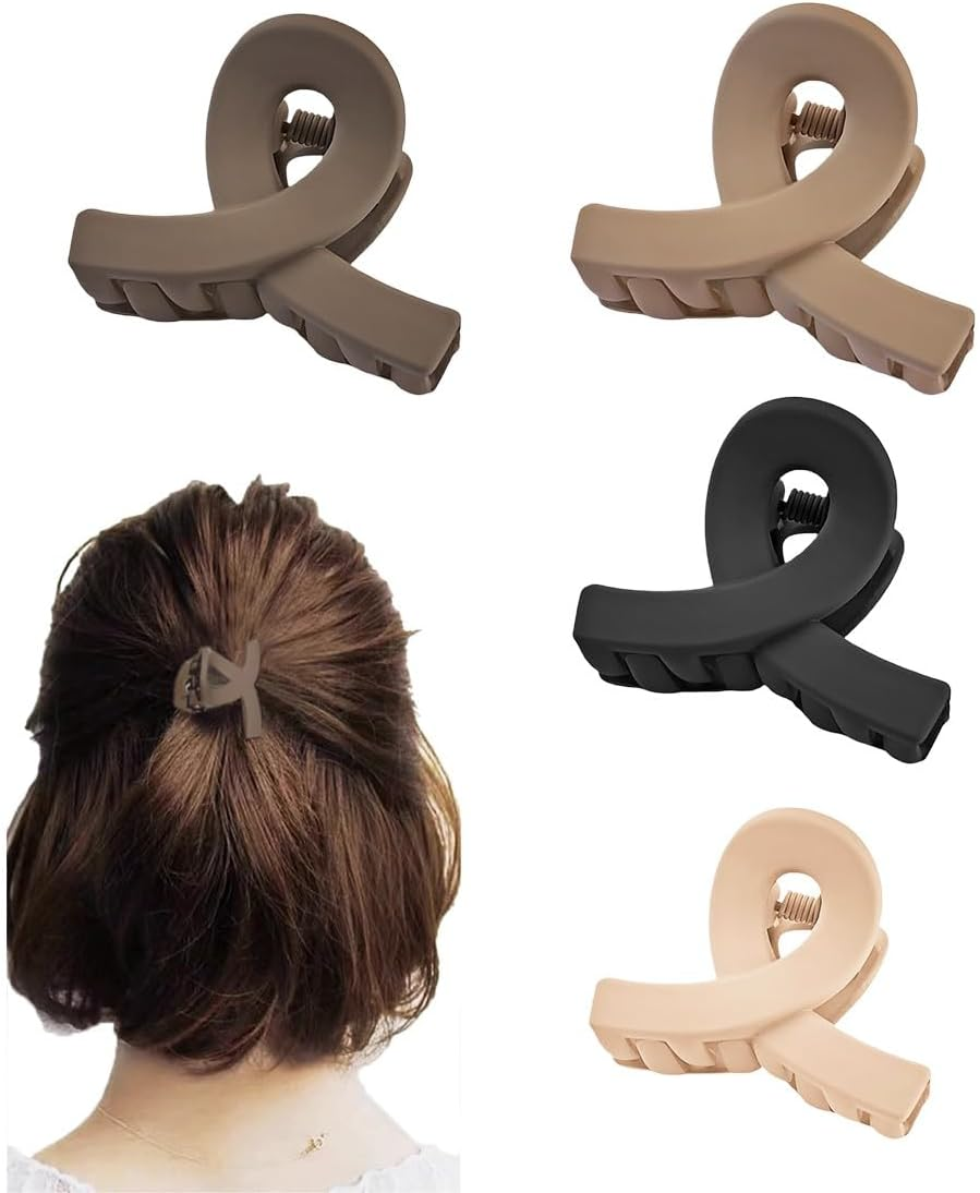 Bangbobi 10 Pieces Hair Clips for Women, 5 Styles Non-Slip Hair Clips for Thin Hair, Small Hair Clips Medium