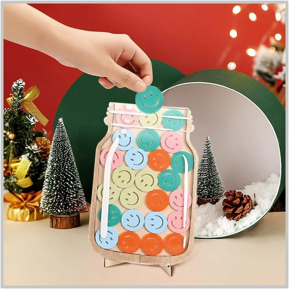 Magnetic Reward Jar, Personalized Reward Jar Positive Behavior Jar,Classroom Reward Jar for Kids, Magnetic Reward Jar for Classroom Bulletin Board,Smiling image number 6