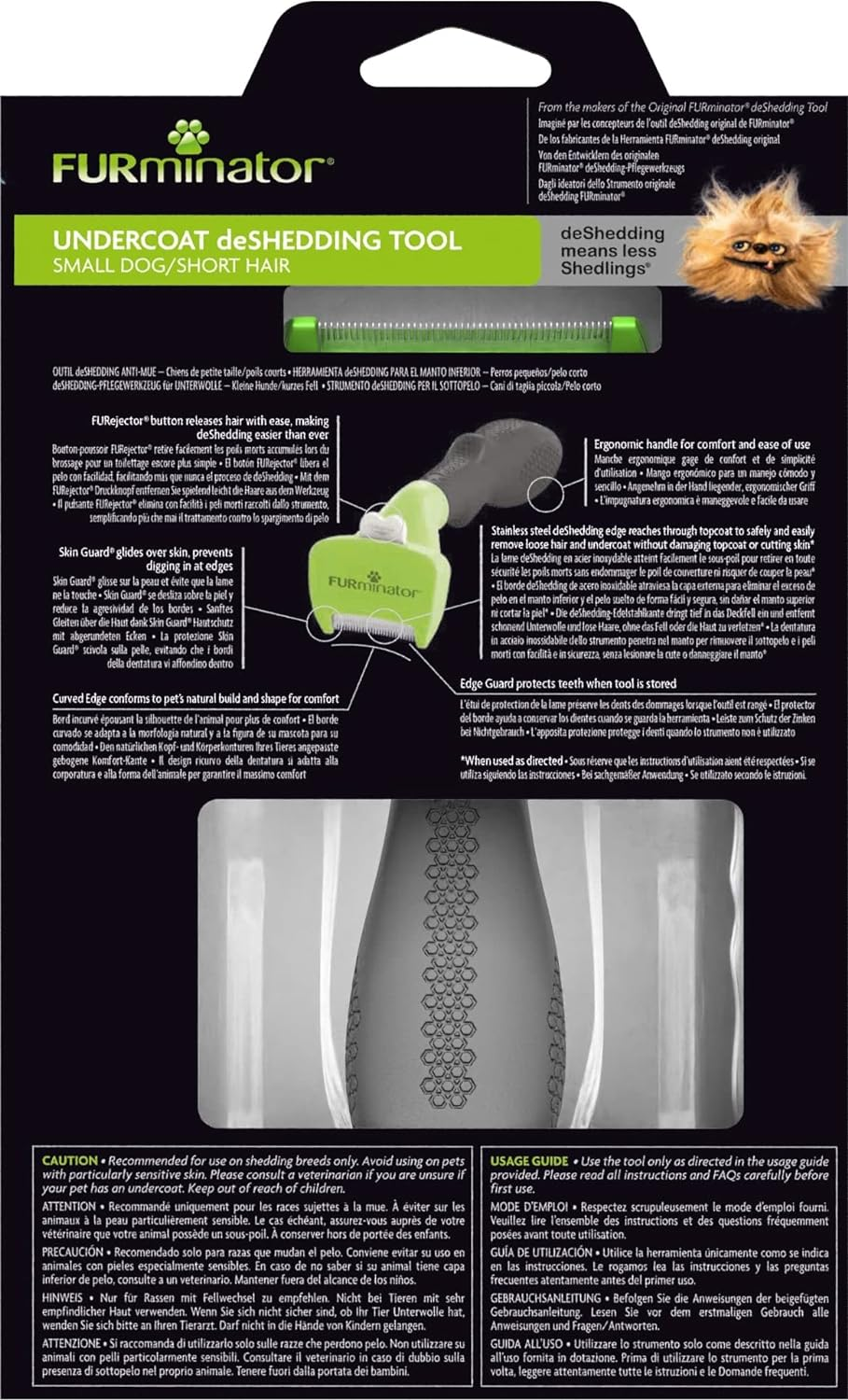 Furminator Undercoat Deshedding Tool for Small Short Hair Dogs 4.5-9 Kg T691653 image number 6