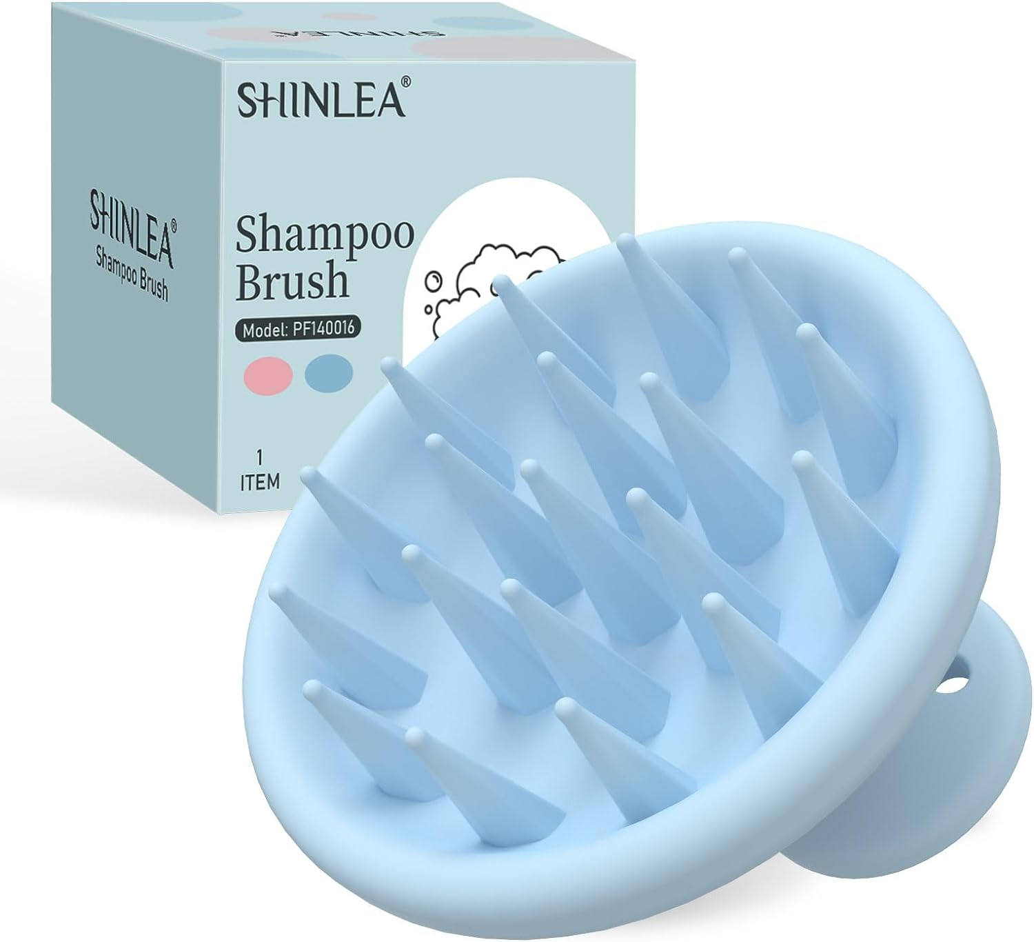 SHINLEA Silicone Scalp Massager Shampoo Brush, a Scalp Brush That Promotes Hair Growth and Removes Dandruff, Double Use of Dry and Wet