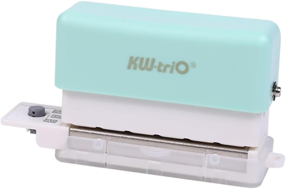 Mingzhe 6-Hole Paper Punch Handheld Mini Puncher Support Multiple 20/26/30 Hole Punching 5.5Mm Aperture for A4 A5 B5 Notebook Scrapbook Diary Planner Calendars Agenda Greeting Card DIY Office Home