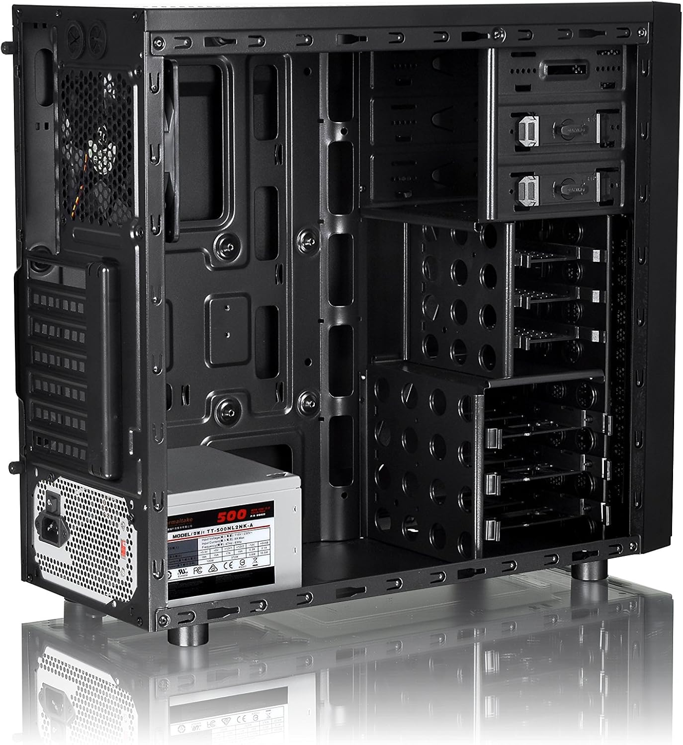 Thermaltake Versa H24 SPCC ATX Mid Tower Computer Chassis CA-1C1-00M1NN-00