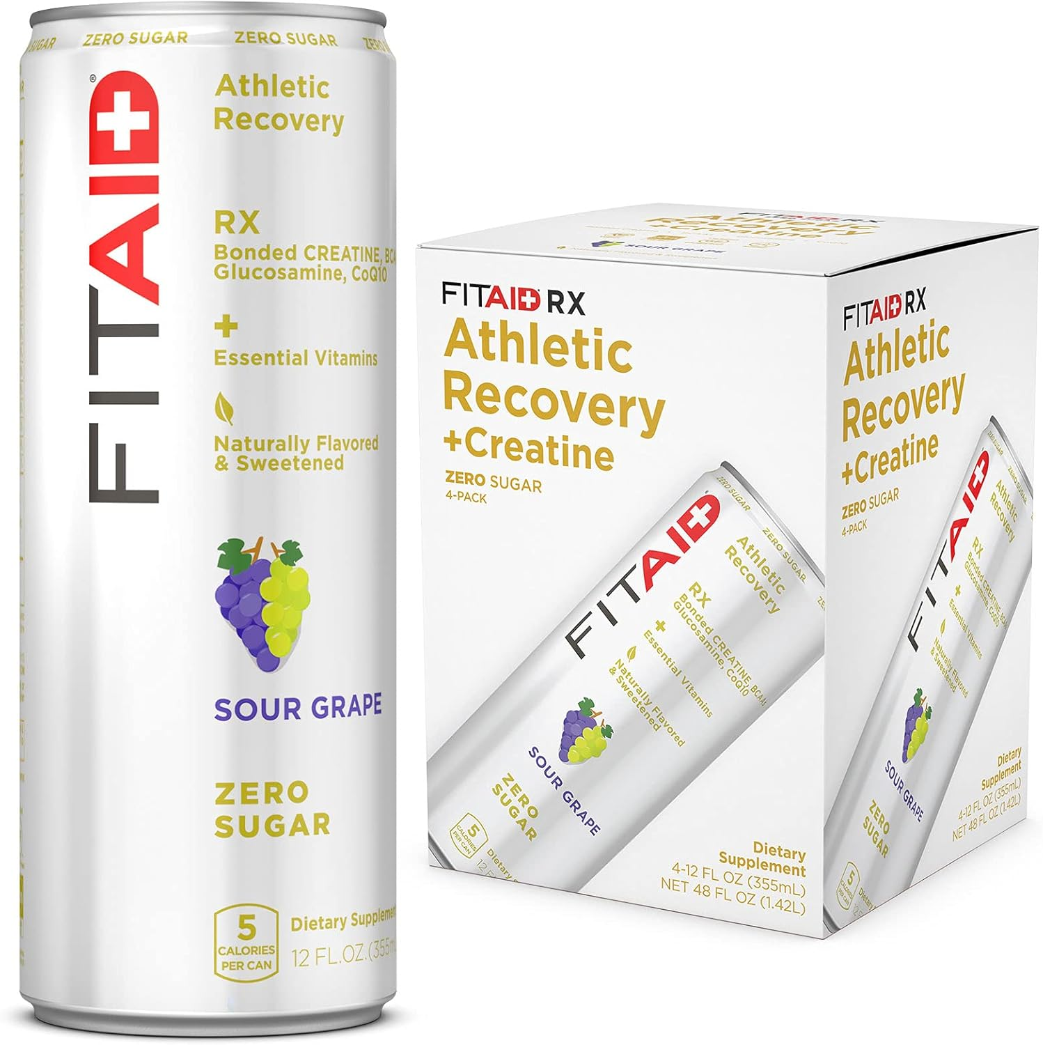 FITAID ENERGY, 105Mg Natural Caffeine, Keto, Mango Sorbet, Optimum Performance Formula: Paleo, Vegan & Gluten-Free 355Ml Cans (Pack of 24)