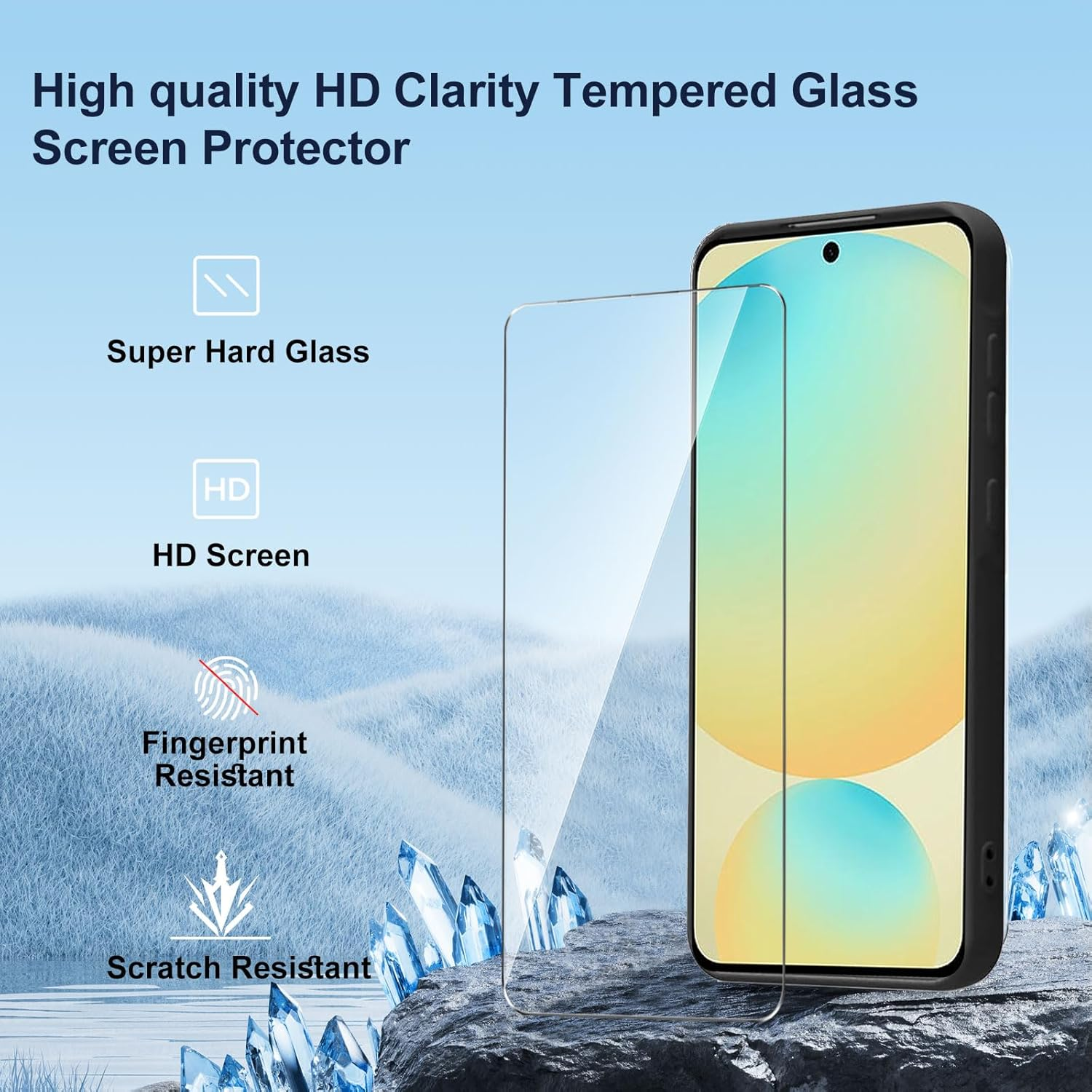 LYZXMY Case for Xiaomi Redmi 15 4G/5G (6.9 Inches) + Tempered Film Screen Protector - Black Soft Silicone Protective Case Flexible TPU Case - Monster image number 3