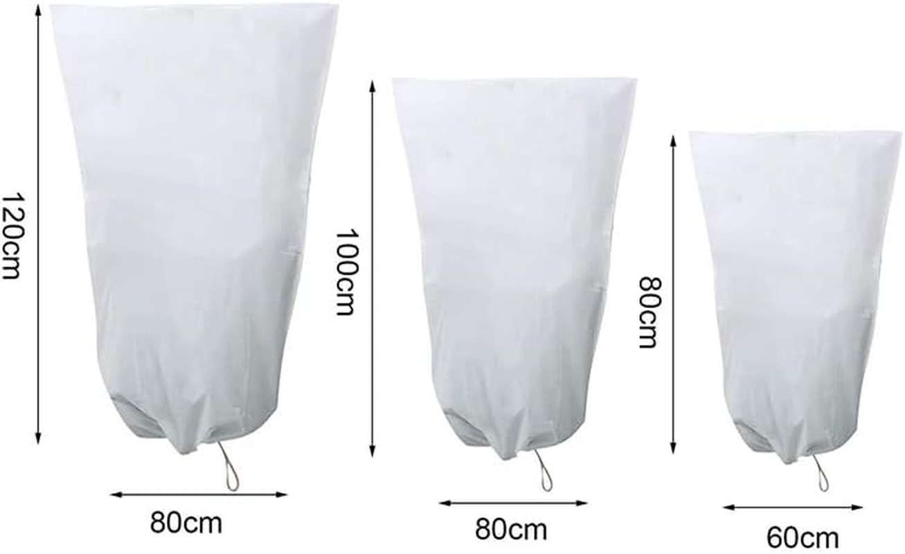 AIMALL Premium Reusable Garden Plant Cover with Drawstring: Frost, Wind, and Hail Protection - Suitable for Shrubs, Trees, and Potted Plants - Durable Non-Woven Fabric Design, 3 image number 5