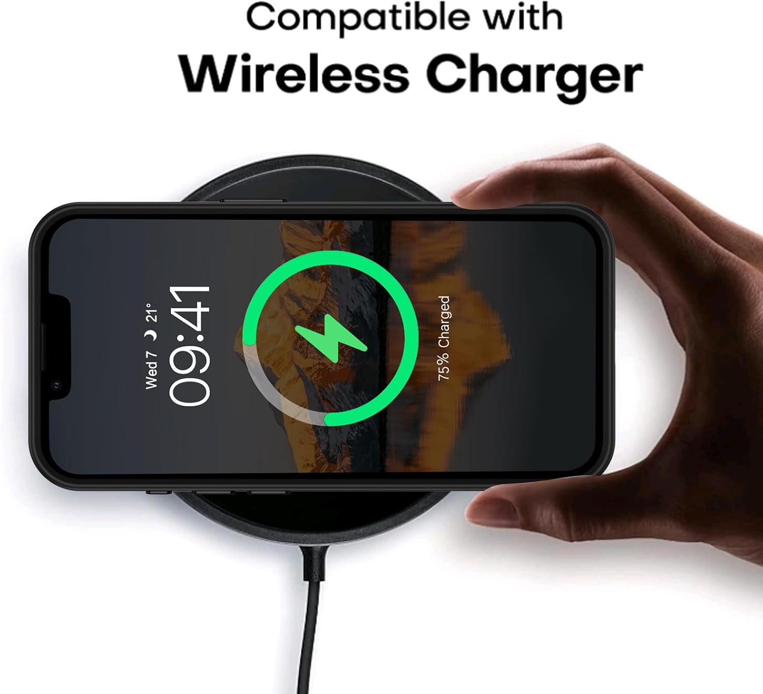 YINLAI for Iphone 16E Case 2025, [Compatible with Wireless Charging] Skin-Friendly Touch Slim Shockproof Protective Phone Cases for Iphone 16E 6.1", Translucent Matte Black image number 4