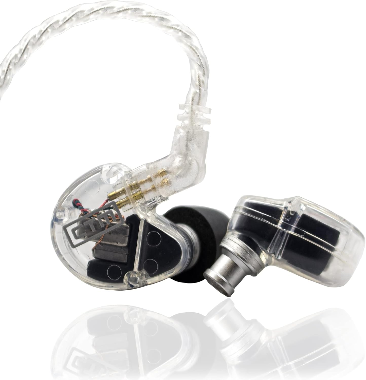 CTM CE220 - Pro Isolating Dual Driver Wired Earphones by Clear Tune Monitors (Clear)