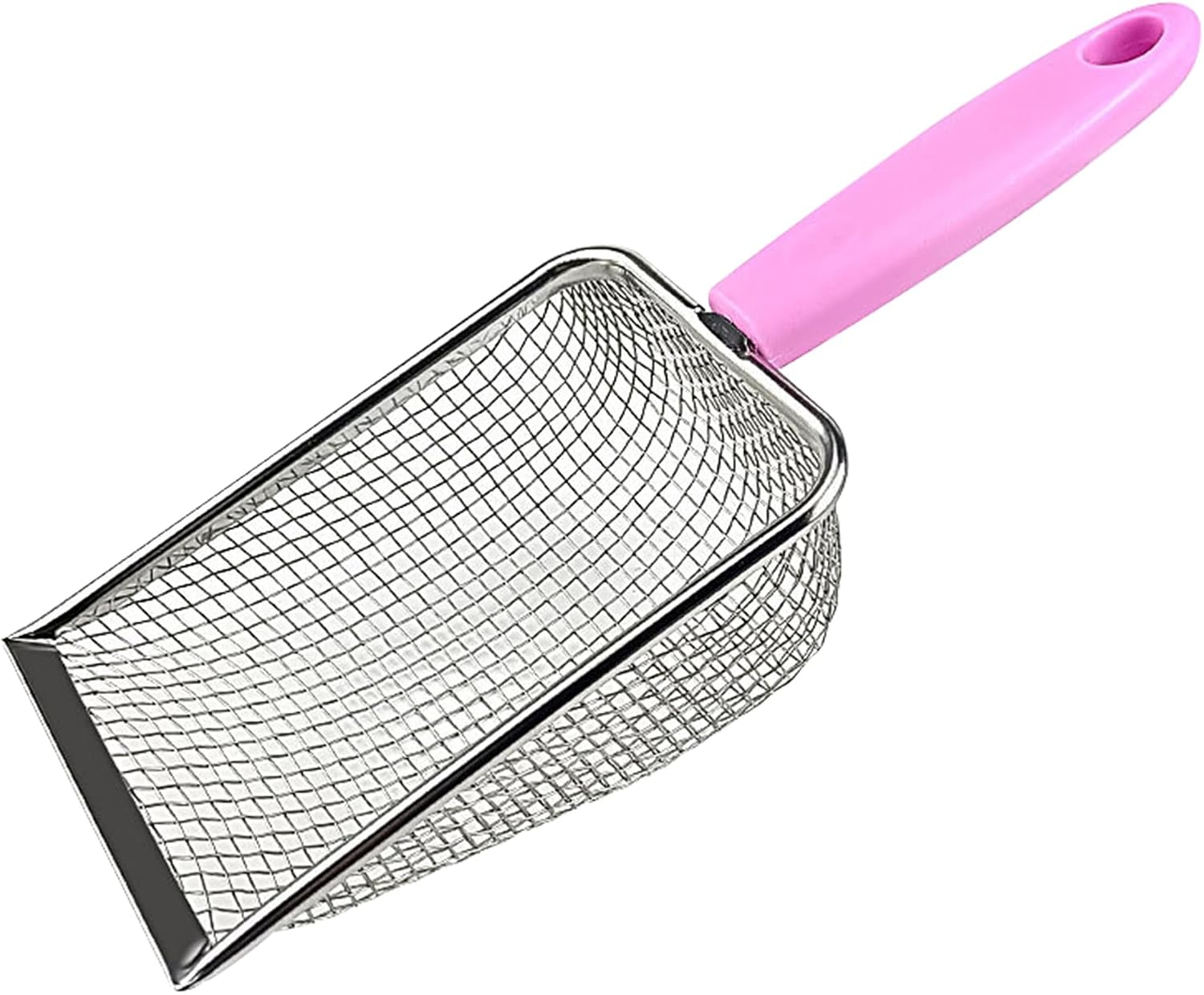 PLUSHCEWT Cat Litter Scooper, Cat Poop Scooper, Sand Strainer Scoop, Stainless Steel, Reptile Net, Pooper Scooper, Scatter Cleaner, Corner Scoop, Pet Litter Cleaning Tool for Cat, Dog, Rabbit, image number 1