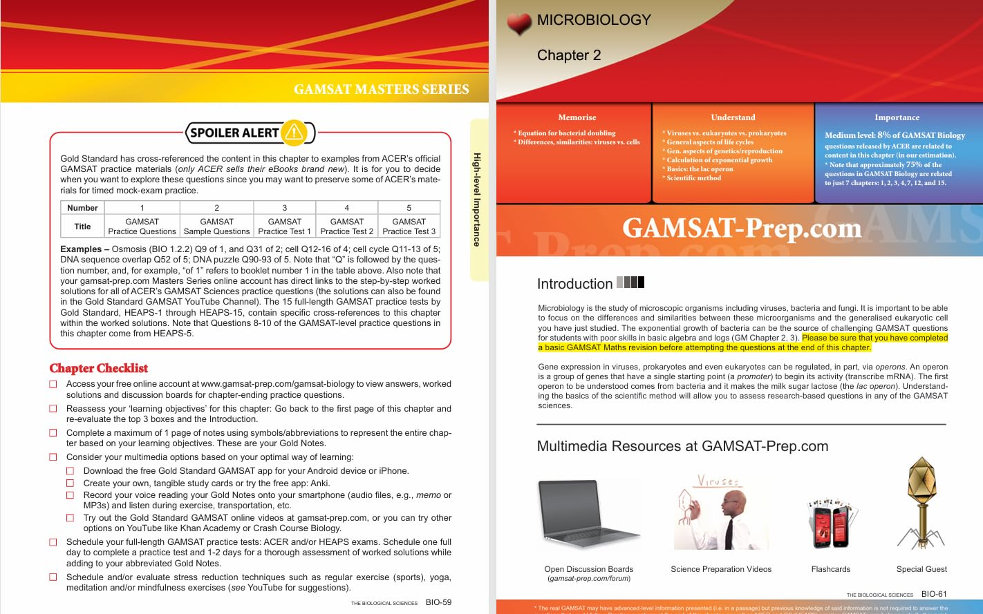 2025-2026 Masters Series GAMSAT Biology Preparation by Gold Standard GAMSAT image number 2