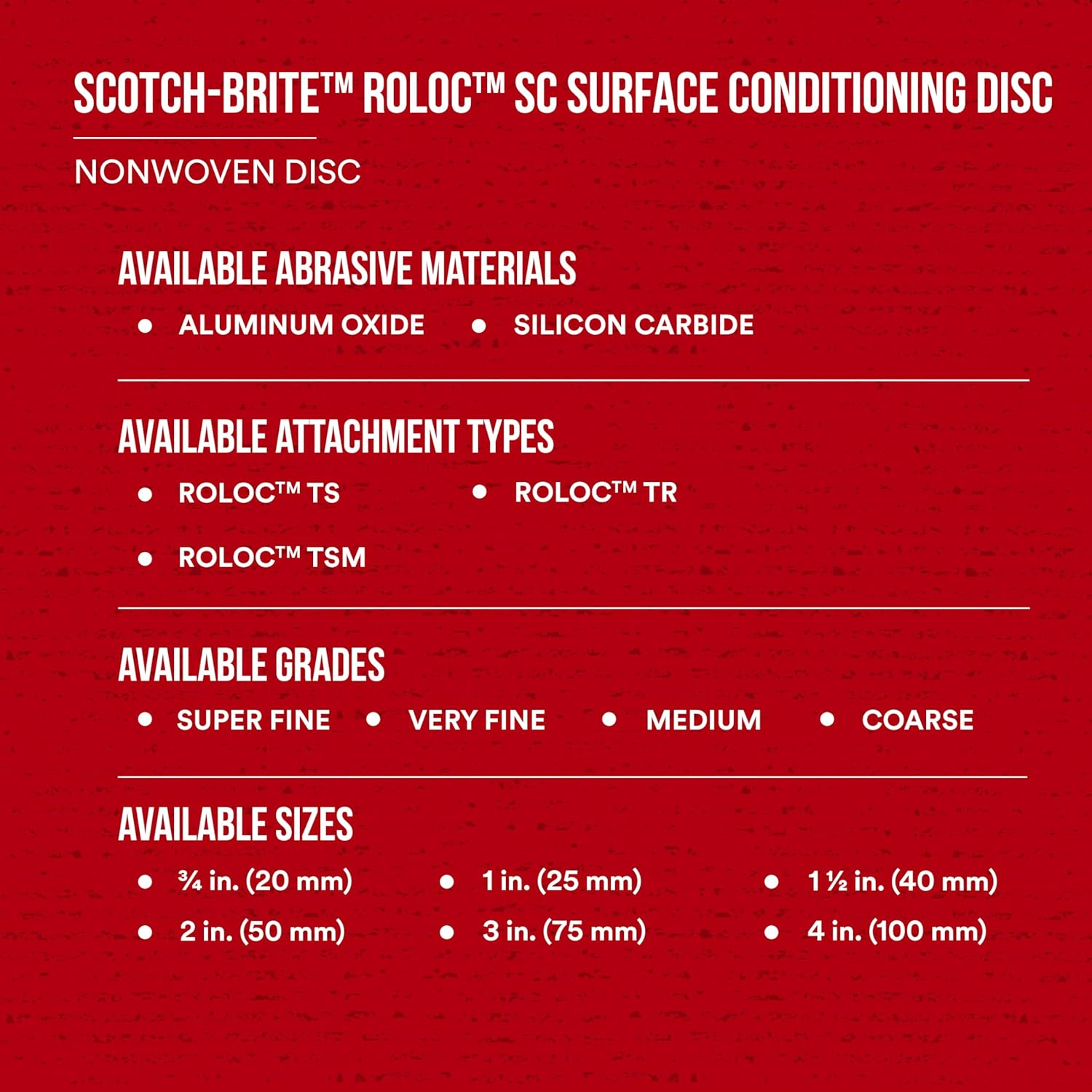 3M Scotch-Brite Roloc Surface Conditioning Disc, TR 07516, 2 in X NH S SFN, 25 per Carton image number 3