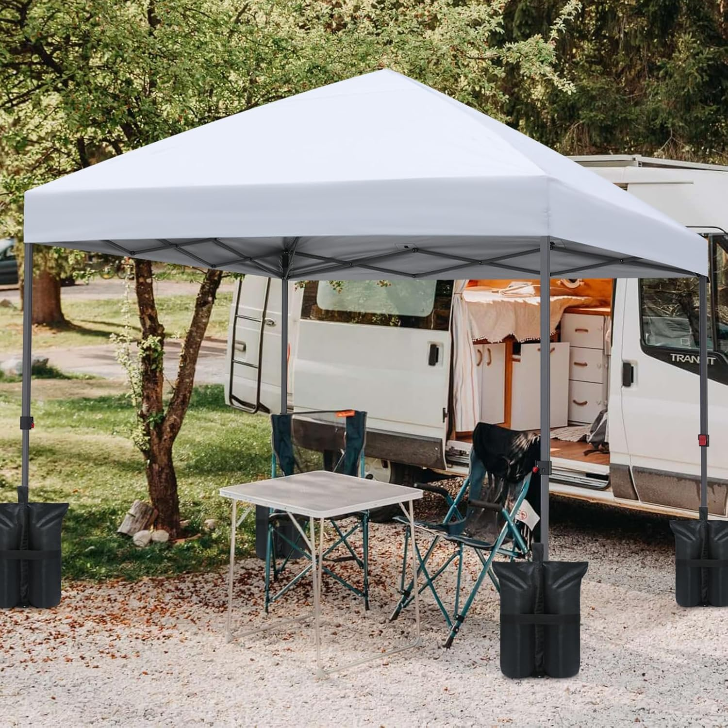 ABCCANOPY Heavy Duty Premium Instant Shelters Gazebo Weight Bags - Set of 4-50Lb Capacity per Bag (Black-Plus) image number 6