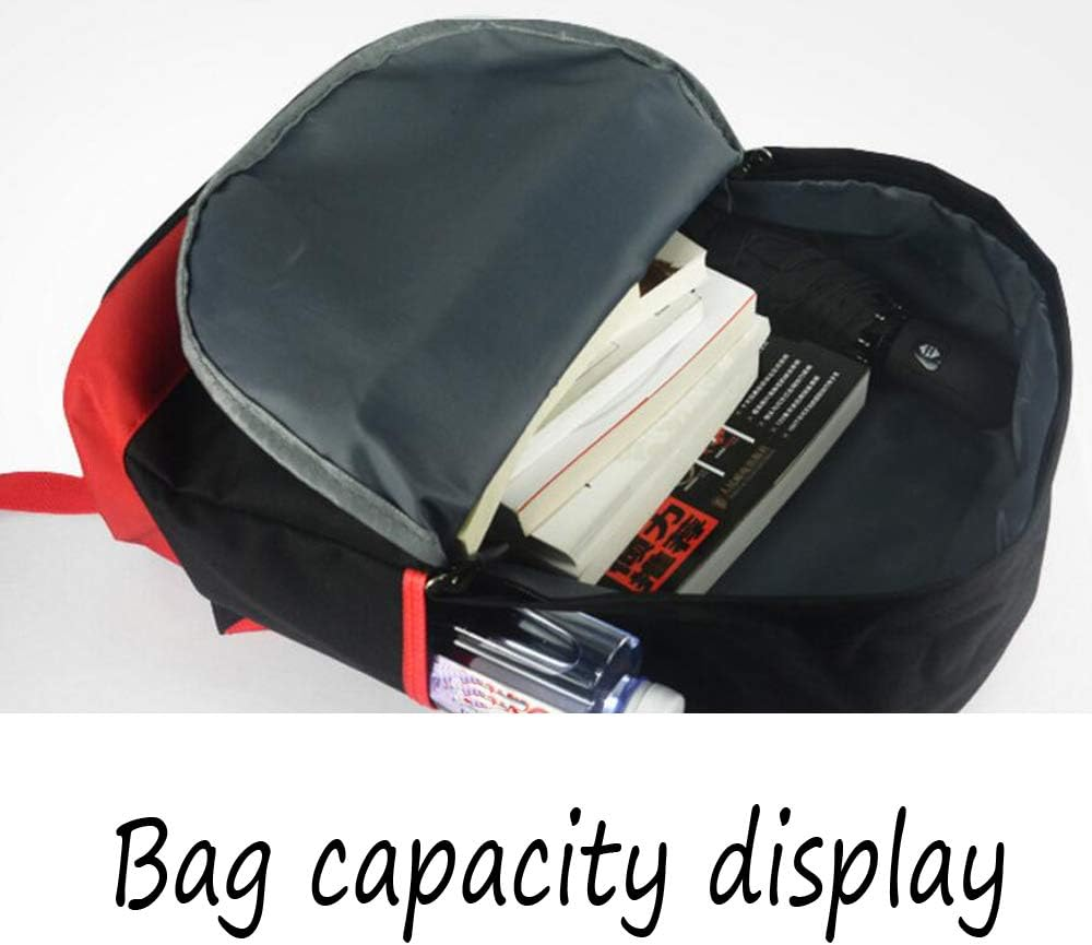 School Backpack for Men Women Travel Student Backpack Bookbag for Boy Girl Children (Red, Player 7) image number 6