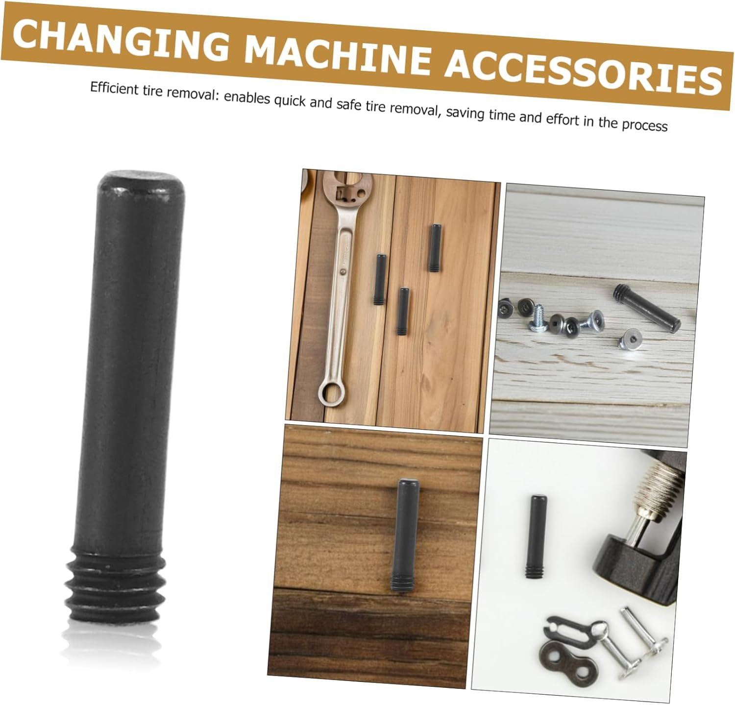 Garneck Tire Changer Long Screw for Automotive Use Efficient Wheel Repair Tool Multi-Functional Tire Changing Screw Accessories image number 5