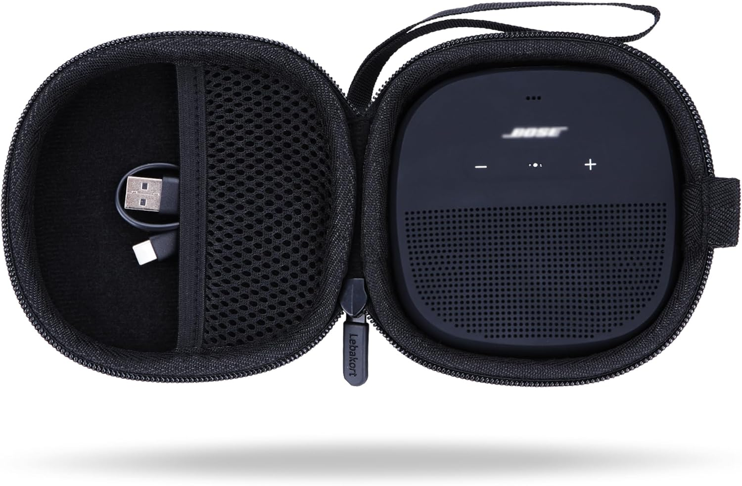 Lebakort Hard Case Compatible with Bose Soundlink Micro/Micro 2Nd Speaker (Black Case)