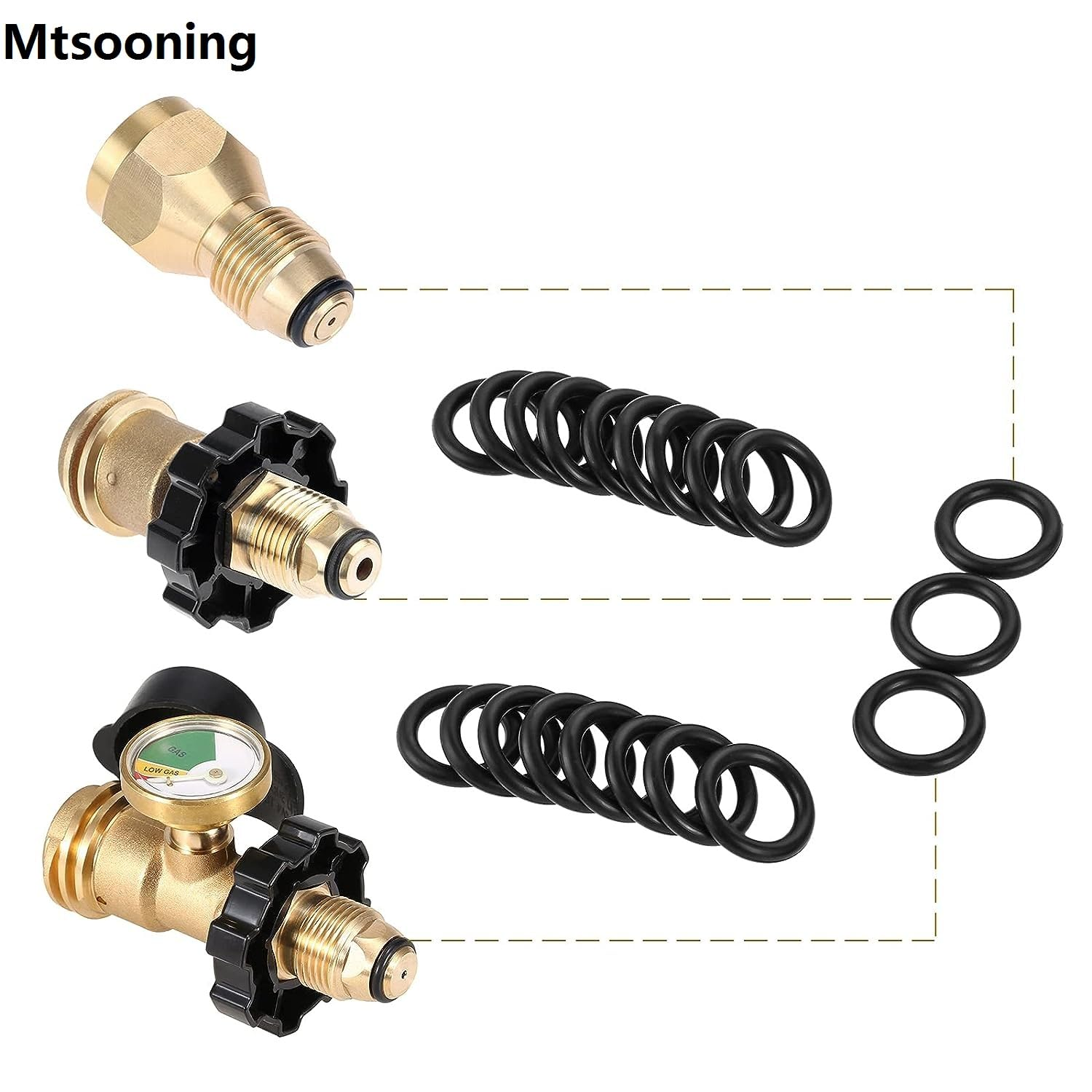 Mtsooning Propane Natural Gasket O-Ring, Gas Leakage Sealing O-Ring Gasket for Propane Tank Cylinder POL Connector (Pack of 20) image number 3