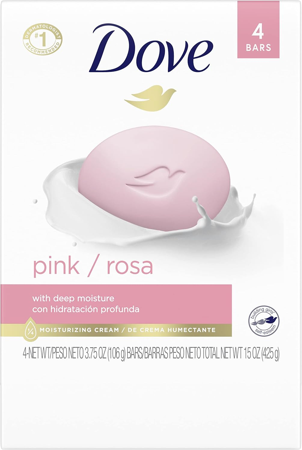 Dove Beauty Bar, Pink, 4 Oz, 4 Bar image number 2