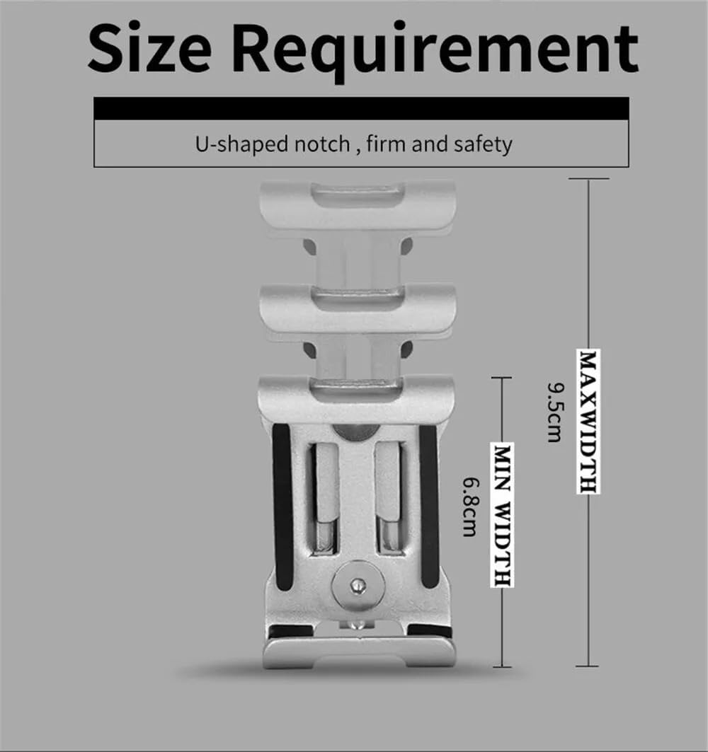 Universal Mobile Phone Holder Mount Stand for Bike, Bicycle, & Motorcycle &ndash; Adjustable, Waterproof, Secure Phone Mount for Cycling & Riding (Black) image number 5