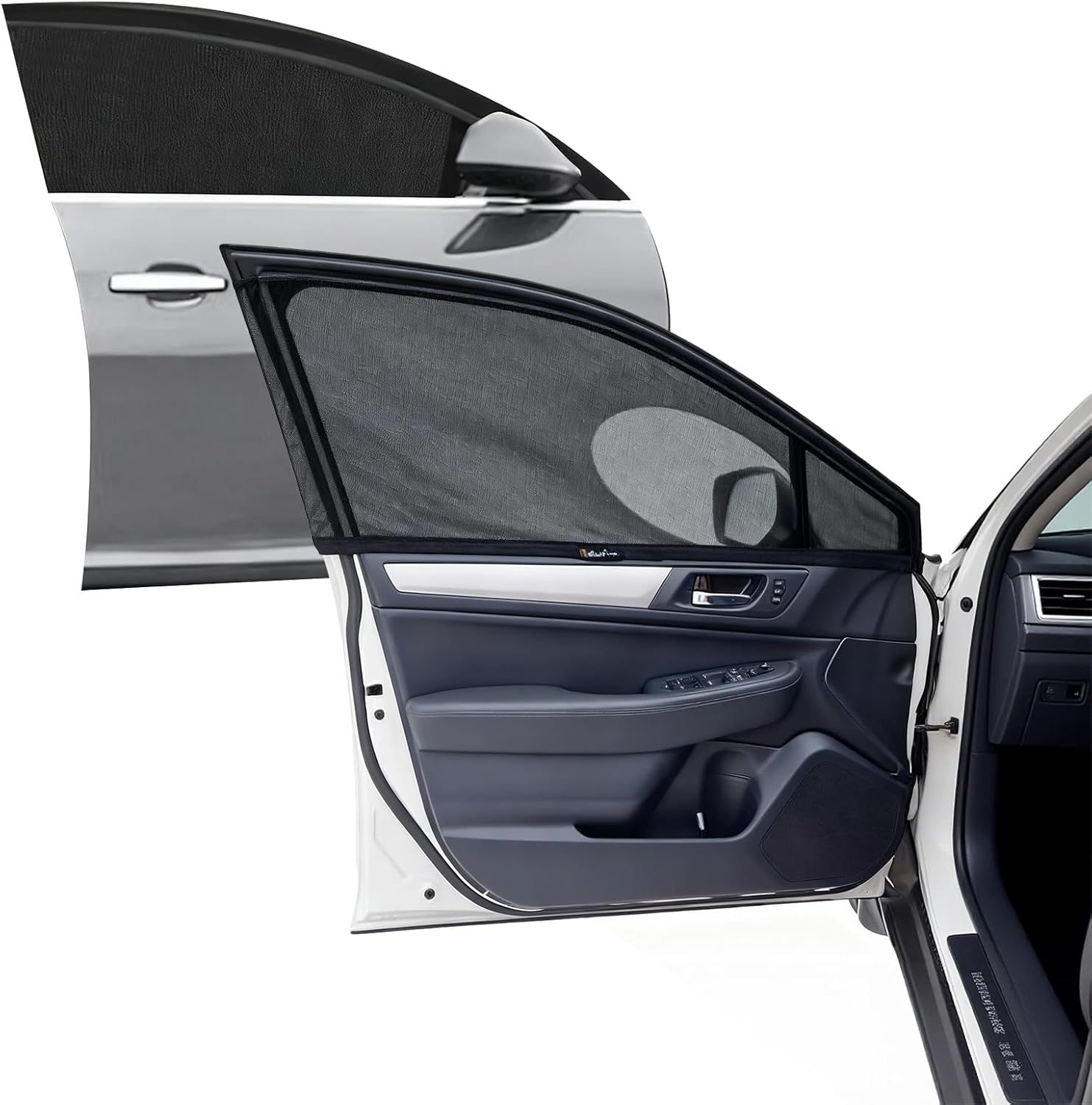 4PCS Car Window Shades Mesh for Camping UV Protection anti Mosquito Breathable Side Window Covers Universal Fit for Most Cars Suvs and Pickup Trucks image number 1