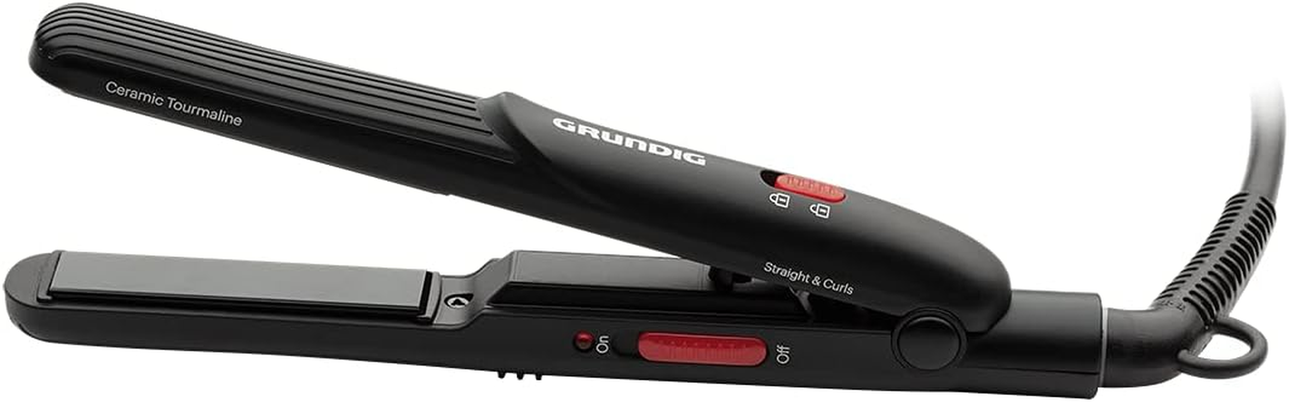 GRUNDIG HS2030 Mini Travel Hair Straightener Tourmaline Black image number 2