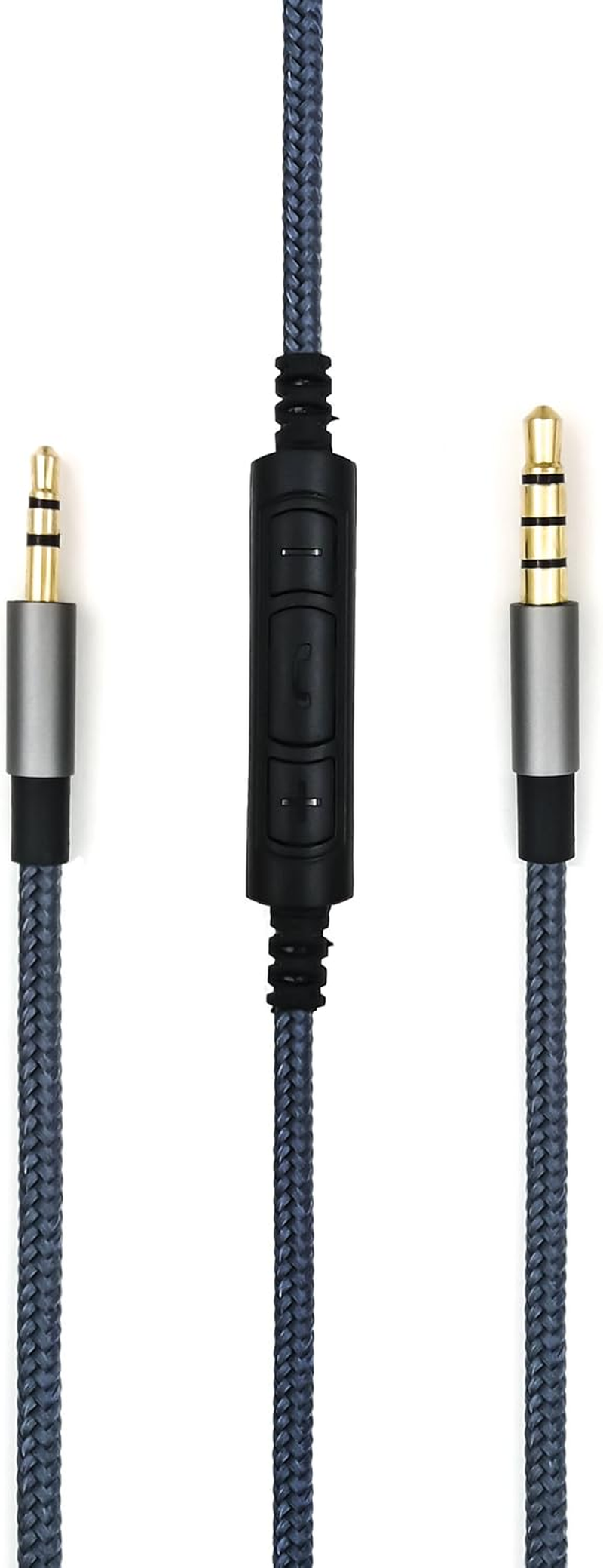 Newfantasia 3.5Mm to 2.5Mm Male Audio Cable Compatible with Bose Noise Canceling 700, QC35, Qc35Ii, QC45, Oe2, Oe2I Headphones, Remote Volume Control Mic Compatible with Samsung Galaxy Android Phone image number 5