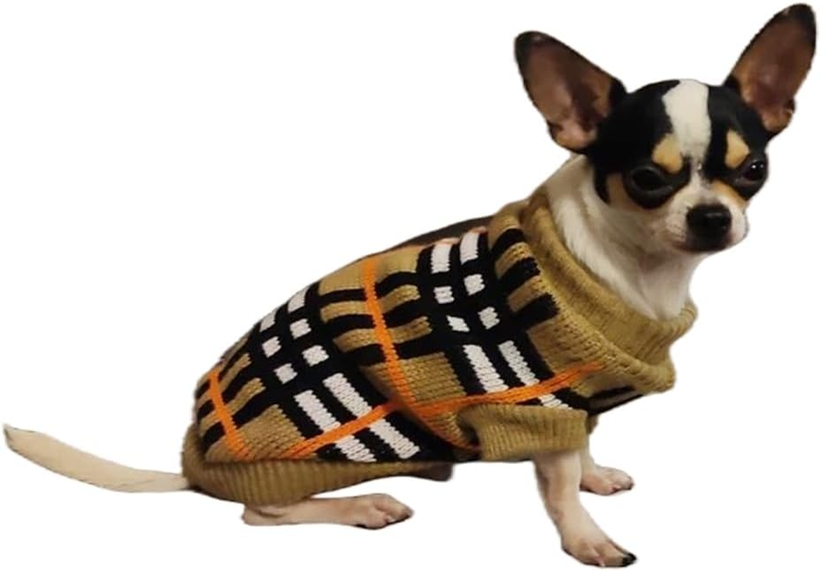 Small Puppy and Kitten Sweater, Knitted Sweater for Small Breed Dogs and Cats, Tailored for Tiny Toy Poodle Teacup Breeds like Chihuahuas, Terrier, Yorkies, XXS