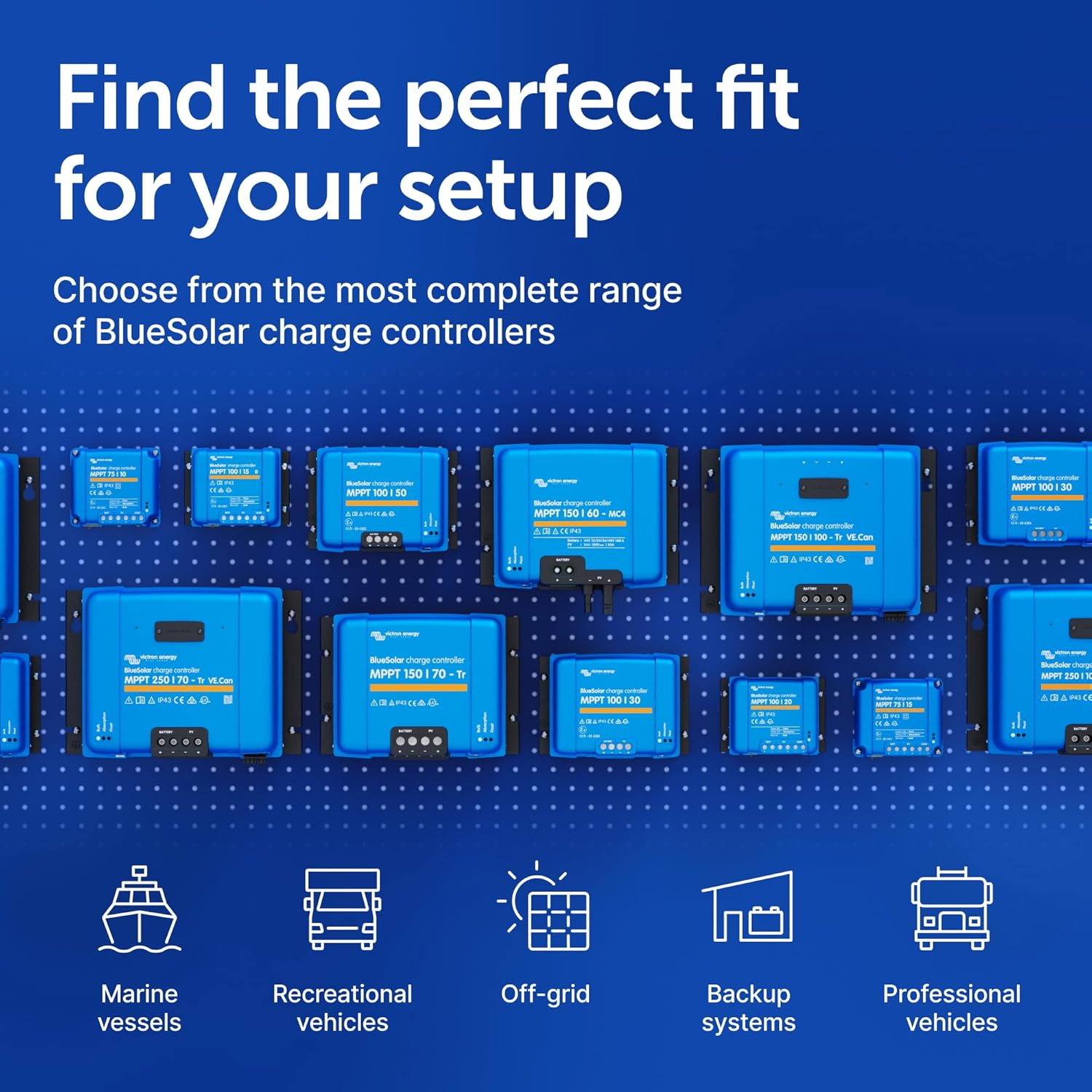 Victron Energy Bluesolar MPPT 12/24-Volt 30 Amp 100 PV Input Solar Charge Controller