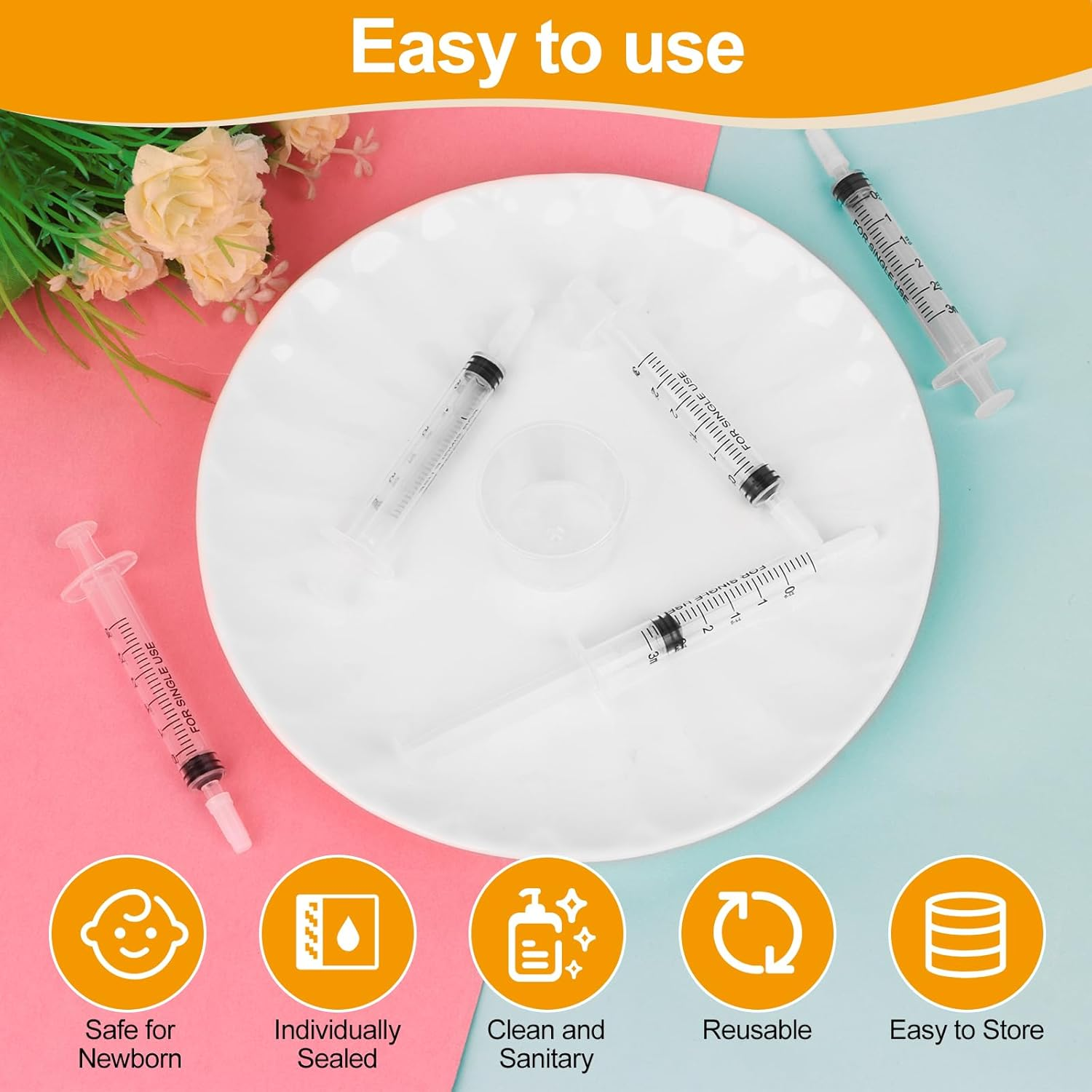 20 Pcs Colostrum Collection Kit,1Ml Colostrum Syringe with Protective Cap,Breast Milk Collector Breastfeeding with 2 Measuring Cup and 20 Stickers,Colostrum Harvesting Kit for Breastfeeding image number 5