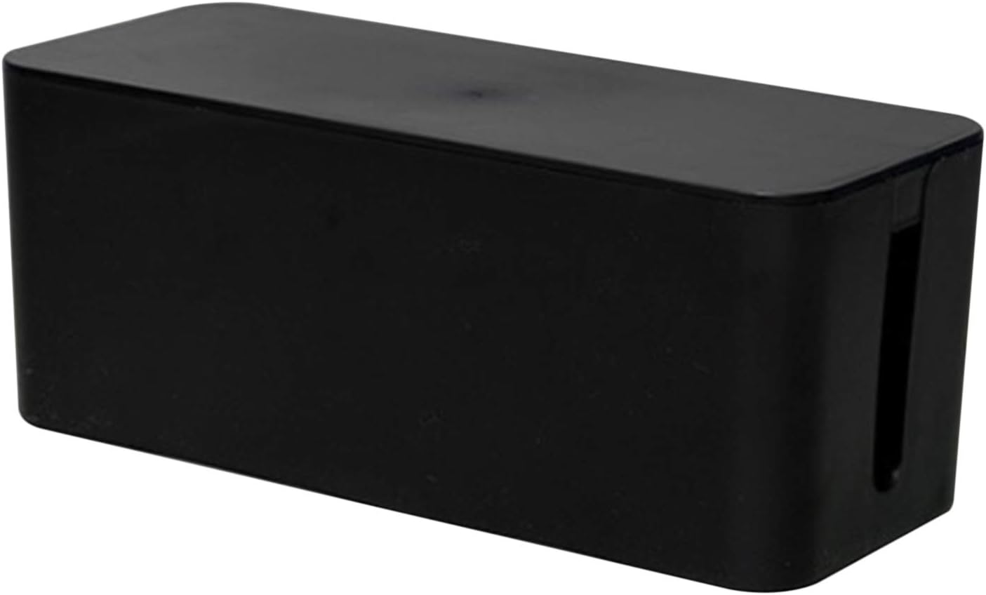 RESFNSE Cable Management Box Cord Organizer Power Strip Surge Protector Cover TV Cord Box for Home Office - Black - 23.5X12X11.5Cm image number 1