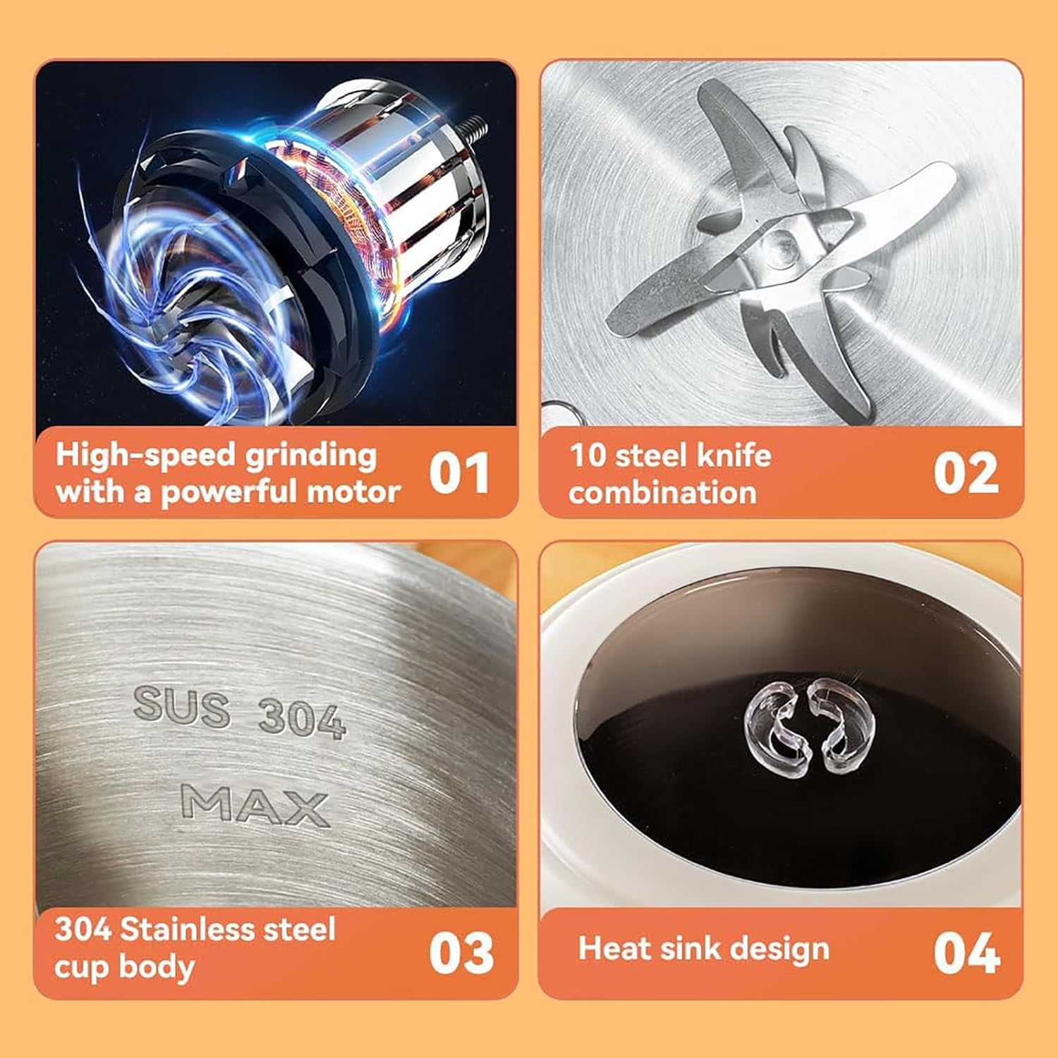 Soy Milk Maker, 1200ML Soybean Milk Machine with 10 Blades, for Homemade Almond, Oat, Plantmilk, Rice Paste, Nut, with 12H Timer, 2H Keep Warm, Delay Start, Auto-Clean image number 4