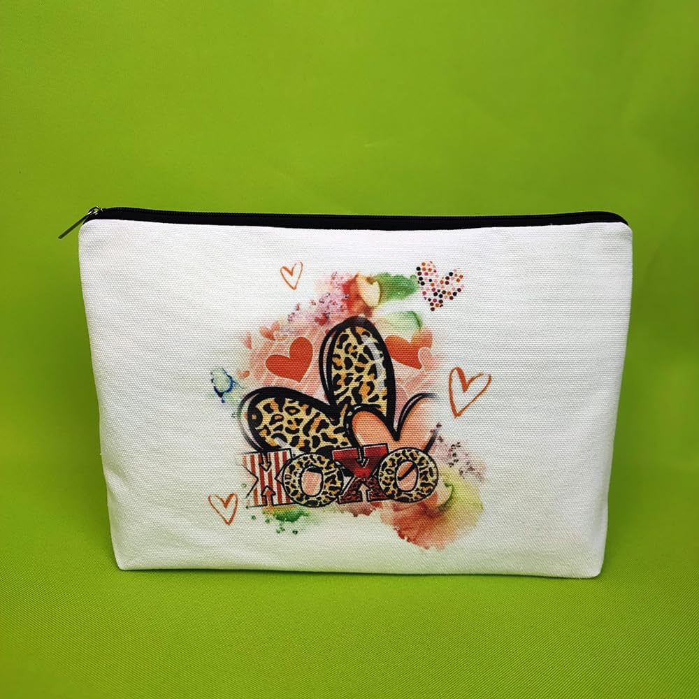 Rainbow Cosmetic Bag 4 Pieces Inspirational Quotes Canvas Cosmetic Bags Bulk You Are Loved Beautiful Kind Makeup Bag Personalized Purse Pouch for Adults Women Teacher (4-Piece Set, One Size) image number 4