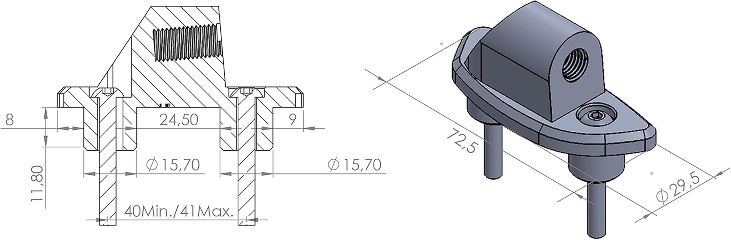 Puig Rearview Mirror Mt