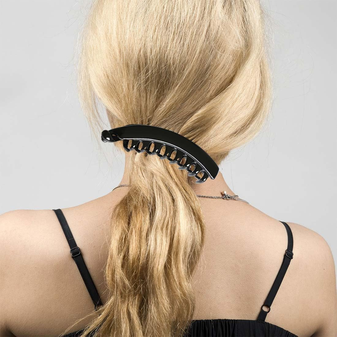 Women'S Hair Clips, Pack of 4 Large Banana Hair Clips, Vintage Banana Clip, Ponytail Hair Clip, Thick Hair for Women and Girls image number 5