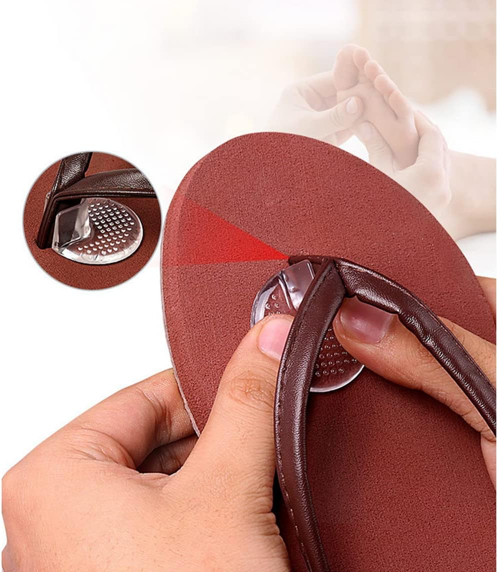 (Style 2) - 3Pairs Soft Silicone Flip Gel Cushions Pad Toe Protectors for Thong Sandal Flip Flop Gel Inserts Guards Insoles Shoes Grip Pads (Style 2)