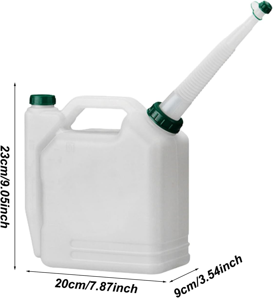 Oil Container Automotive - 1L, Transparent, Oil Jug, Measuring Cup, Spout Bottle | Motor Oil Dispenser with Extended Spout for Accurate Filling, Engine Oil Change Tool for Garden Equipm image number 6