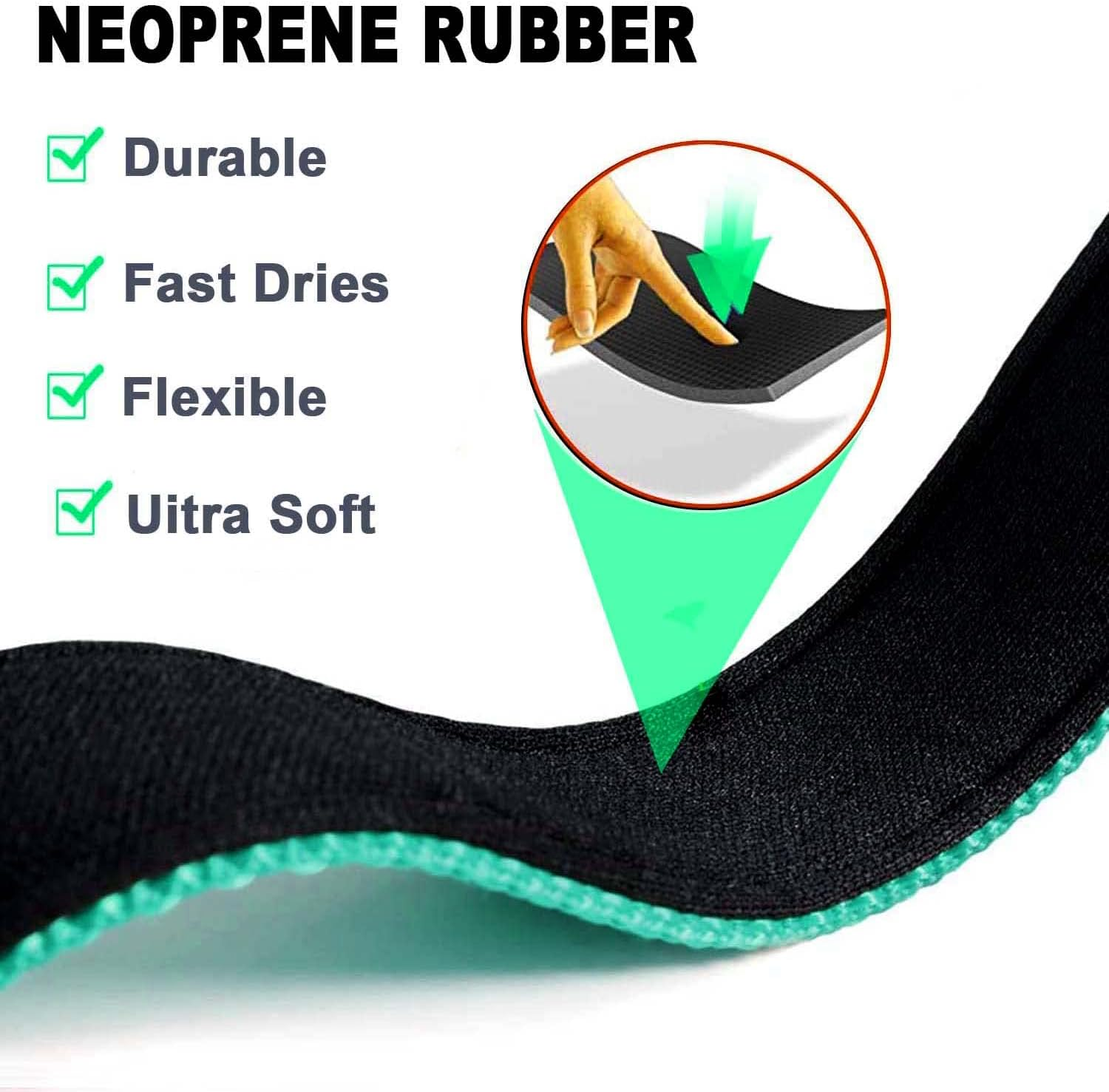 Dog Collar, Reflective Adjustable Basic Dog Collar with Soft Neoprene Padding, Durable Nylon Pet Collars for Puppy Medium Dogs image number 2