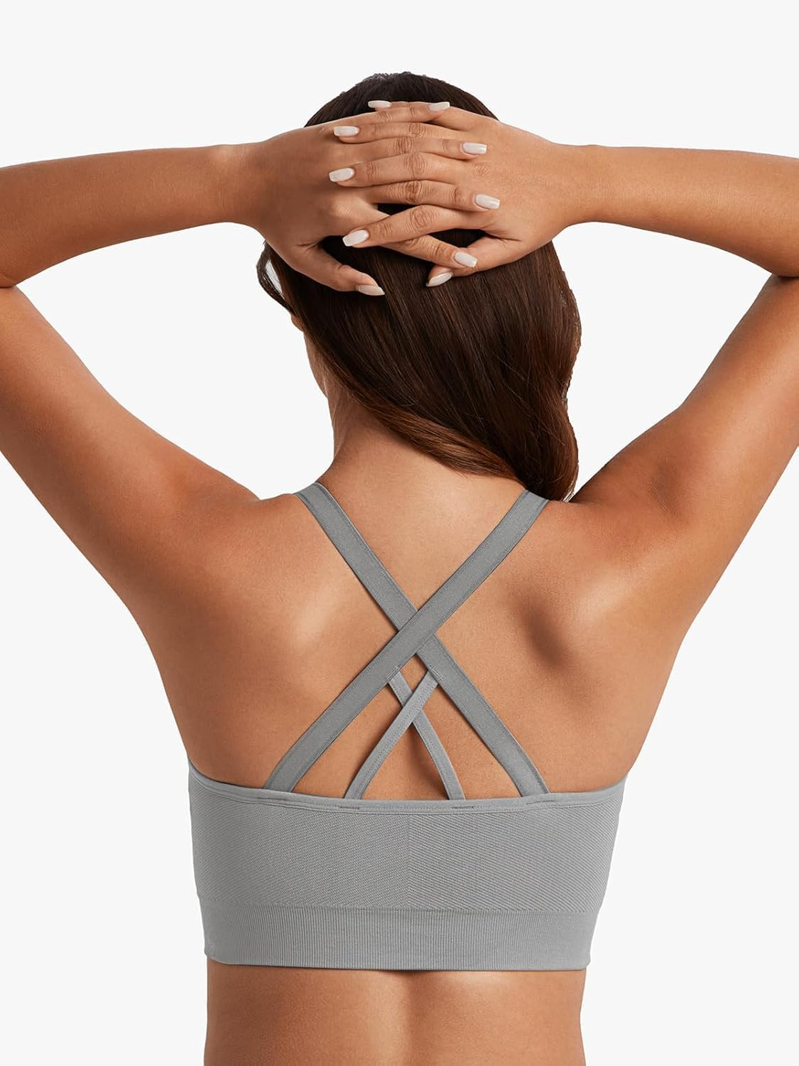 Angelhood Nursing Bras for Breastfeeding, Seamless Nursing Sports Bra Support Maternity Bras for Pregnancy Postpartum image number 5