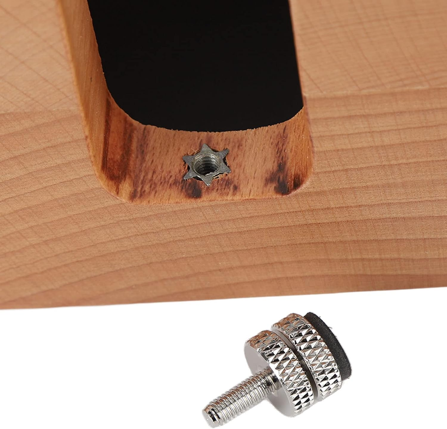 Wood Coffee Filter Tamper Holder, 5-Hole Wooden Espresso Mat Stand, Non-Slip Tamping Station Base for Portafilter, Distributor, Home & Cafe (58Mm)