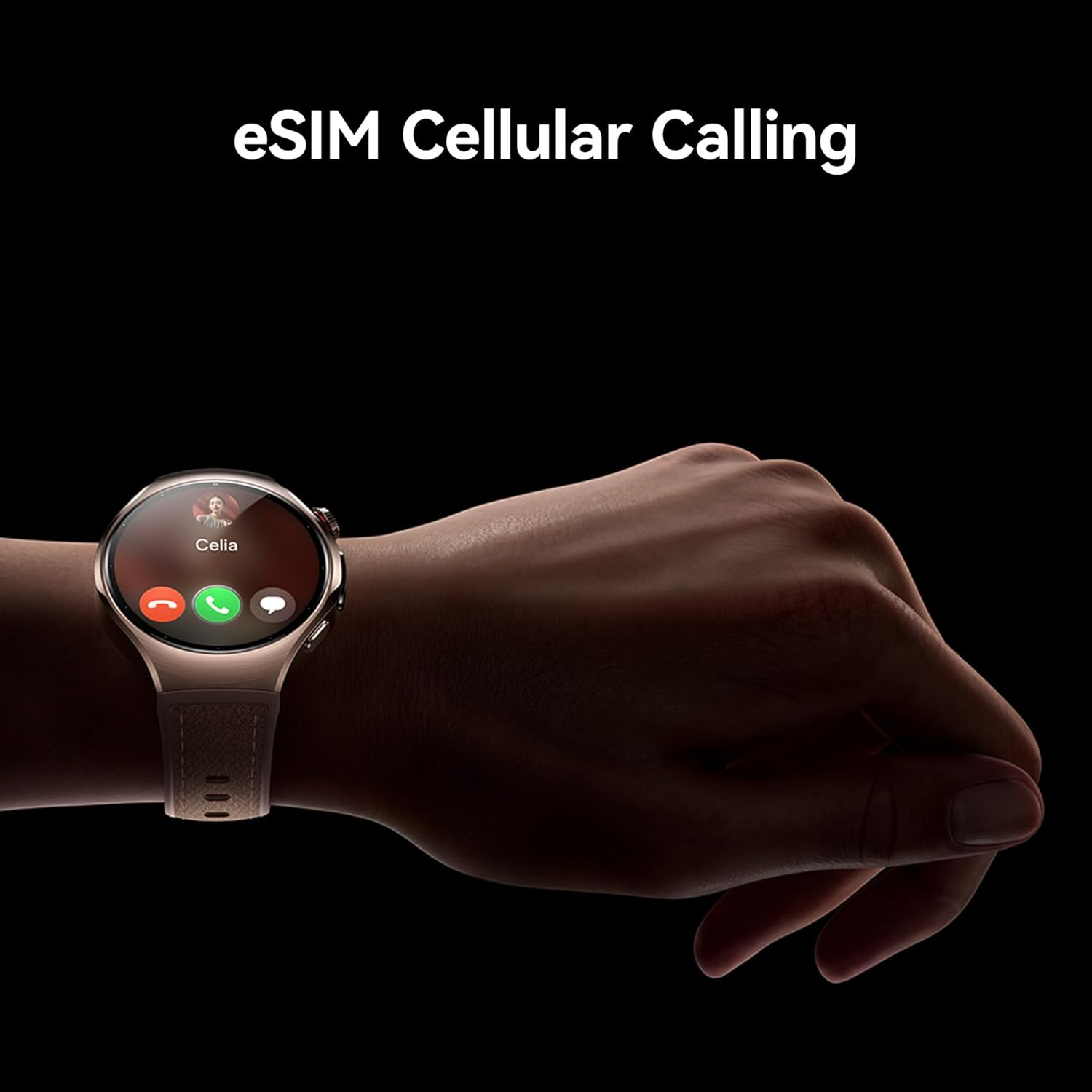 Huawei Watch 5, 42Mm Smartwatch, Multi-Sensing X-TAP, Health MOT, Real-Time Fingertip Blood Oxygen, up to 7 Days Battery Life, Esim, 904L Stainless Steel, Ios & Android, Beige image number 5