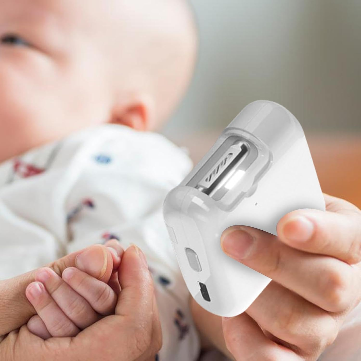 Automatic Nail File,Portable Automatic Nail Clipper | USB Rechargeable Nail Filer, Automatic Polishing Nail Clippers for Elderly, Children, Adults image number 4