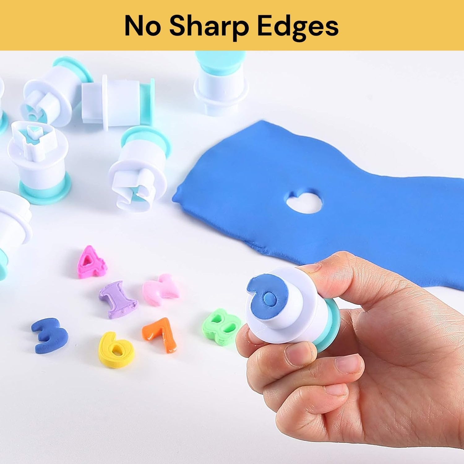 Spendeal Alphabet Fondant Letter & Number Cutters Set, Cookie Stamp Impress & Embosser Mold for Cake Decorating, Plunger Cutter Tool for Baking & Pastry Crafting (26 Capital Letter) image number 6