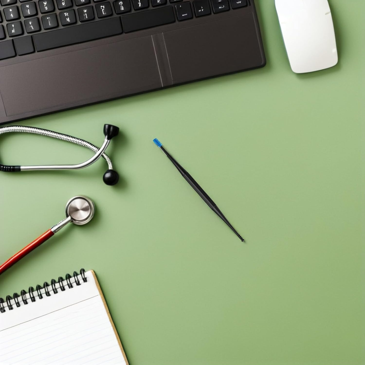 TEHAUX 12Pcs Double-Ended Silicone Ear Cleaner Spoon Portable Reusable Spiral Earwax Remover for Dry and Oily Wax Clean Ear Wax Removal Tool for Home and Travel Use image number 1