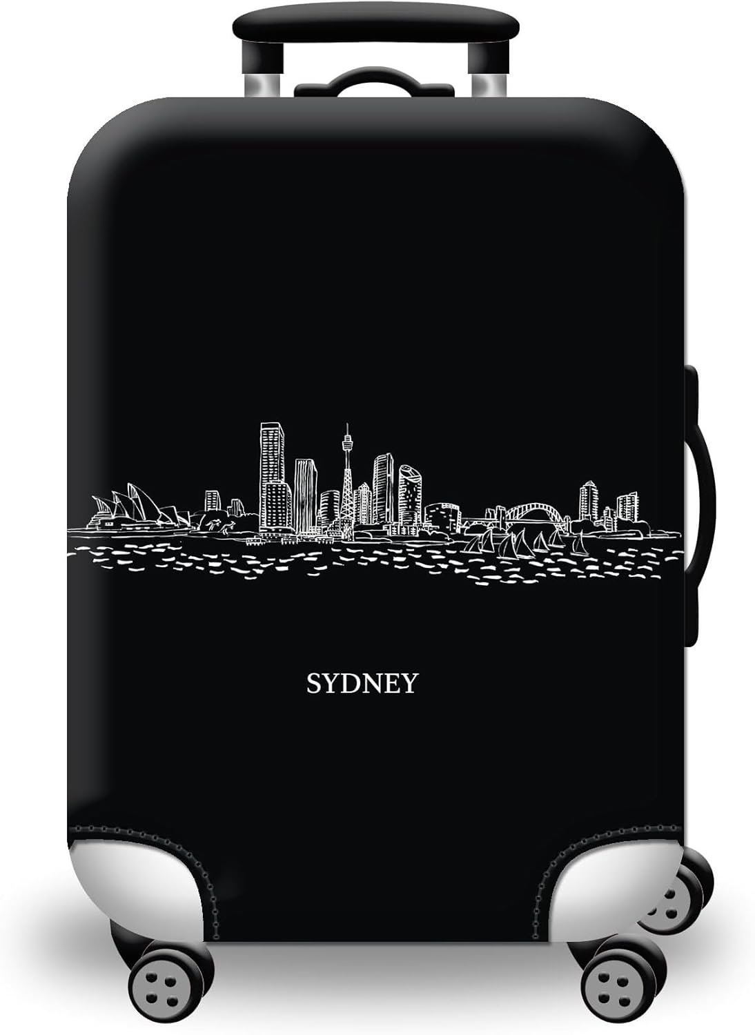 Luggage Cover Suitcase Protector Baggage Covers Travel Accessories Hard Shell Case Protectors Extra Duribility