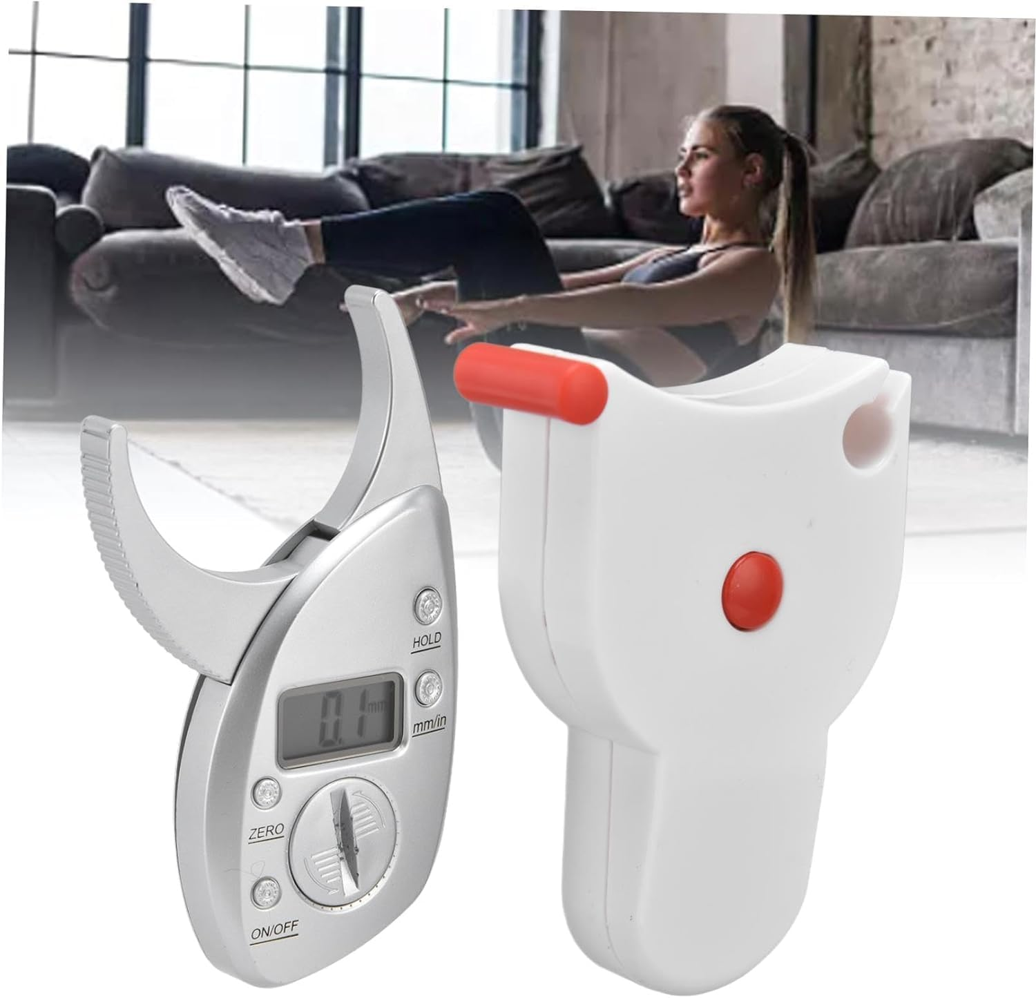 Advanced Body Fat Caliper and Tape Measure Kit- Accurate ABS Measuring Tool for Precise Body Measurements image number 5